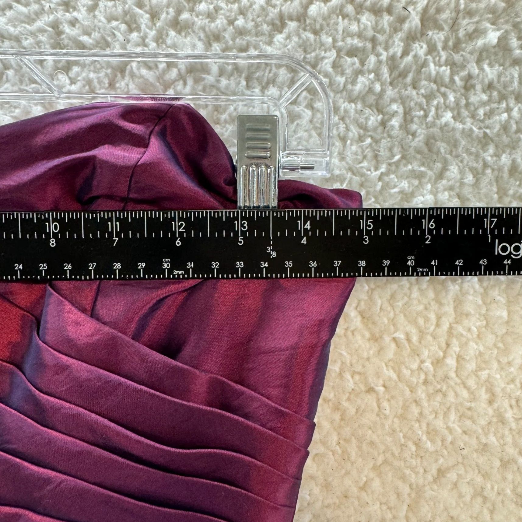 Vintage Bridesmaid Dress 6 Purple Iredescent Shiny Strapless Formal Gown Full Length - Ball Gown - Women - Size 6 - Zip - Purple - Strapless - Long - Formal Size M / US 6-8 / IT 42-44 - 6 Thumbnail