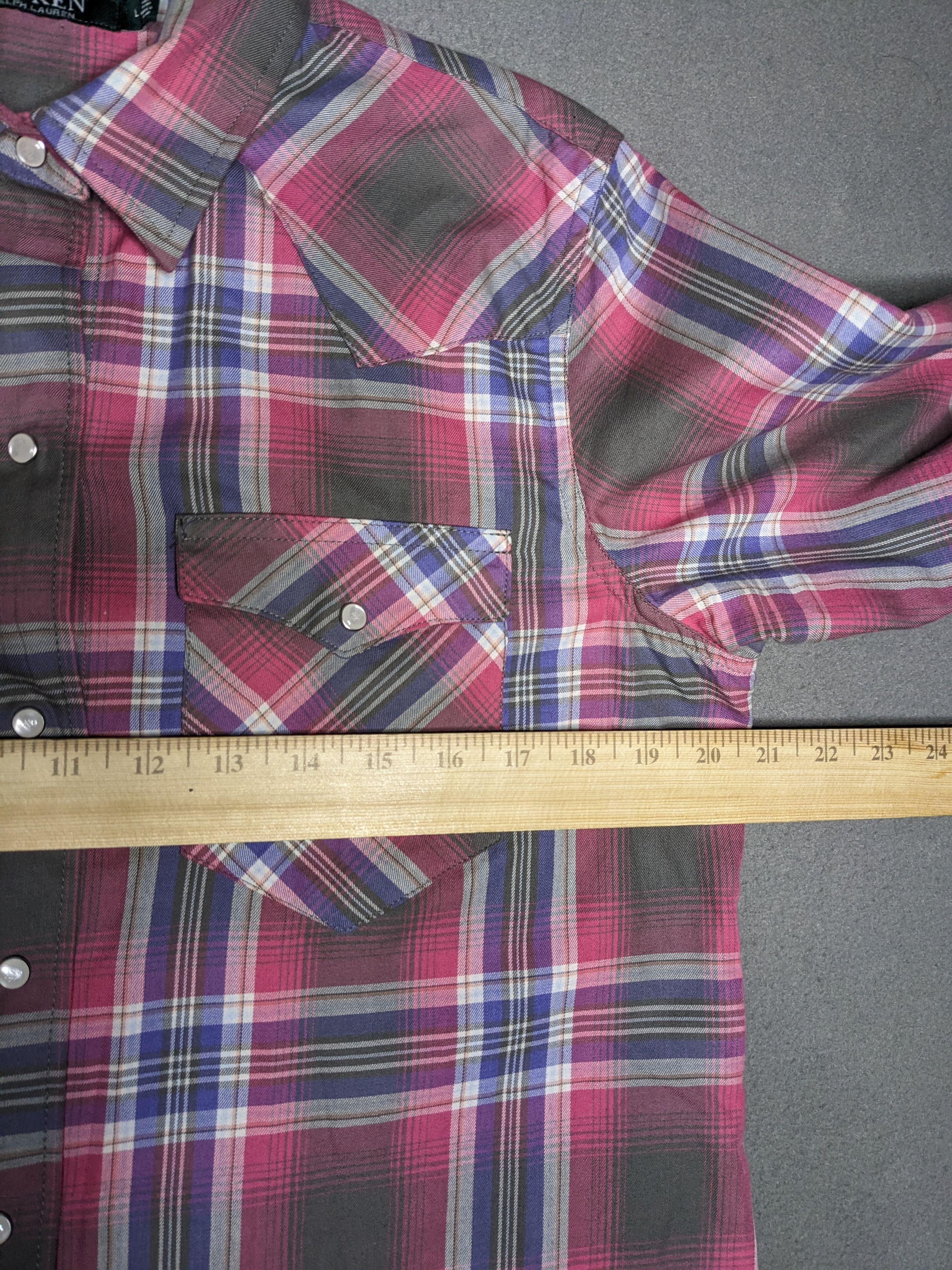 Lauren Ralph Lauren Ralph Lauren Plaid Pearl Snap Shirt Woman Large Pink Western Size L / US 10 / IT 46 - 13 Thumbnail