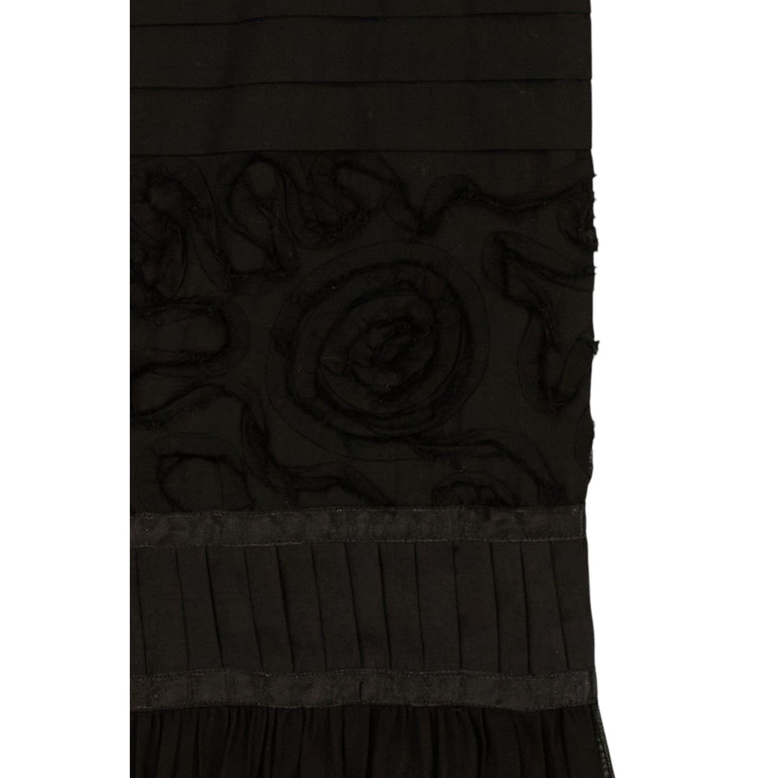 Ann Demeulemeester Black Floral Maxi Skirt Size 28" / US 6 / IT 42 - 3 Thumbnail