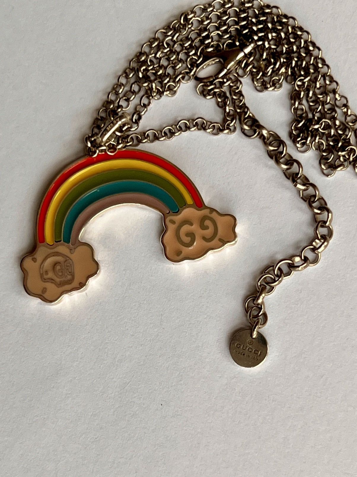 Gucci Gucci Ghost Rainbow Pendant Necklace skull jewelry silver Size ONE SIZE - 6 Thumbnail