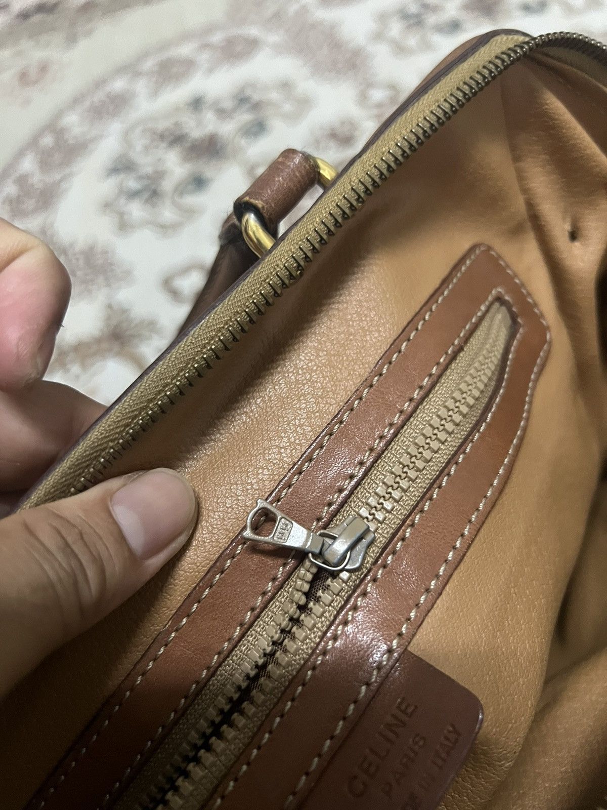 Celine × Vintage Vintage Celine Monogram Paris Handbag Size ONE SIZE - 12 Thumbnail