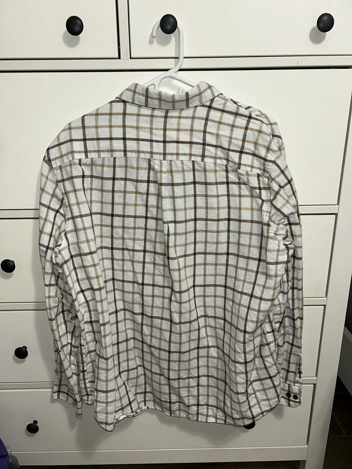 Tasso Elba Tasso Elba Button-Up, White/Beige Size US L / EU 52-54 / 3 - 2 Thumbnail