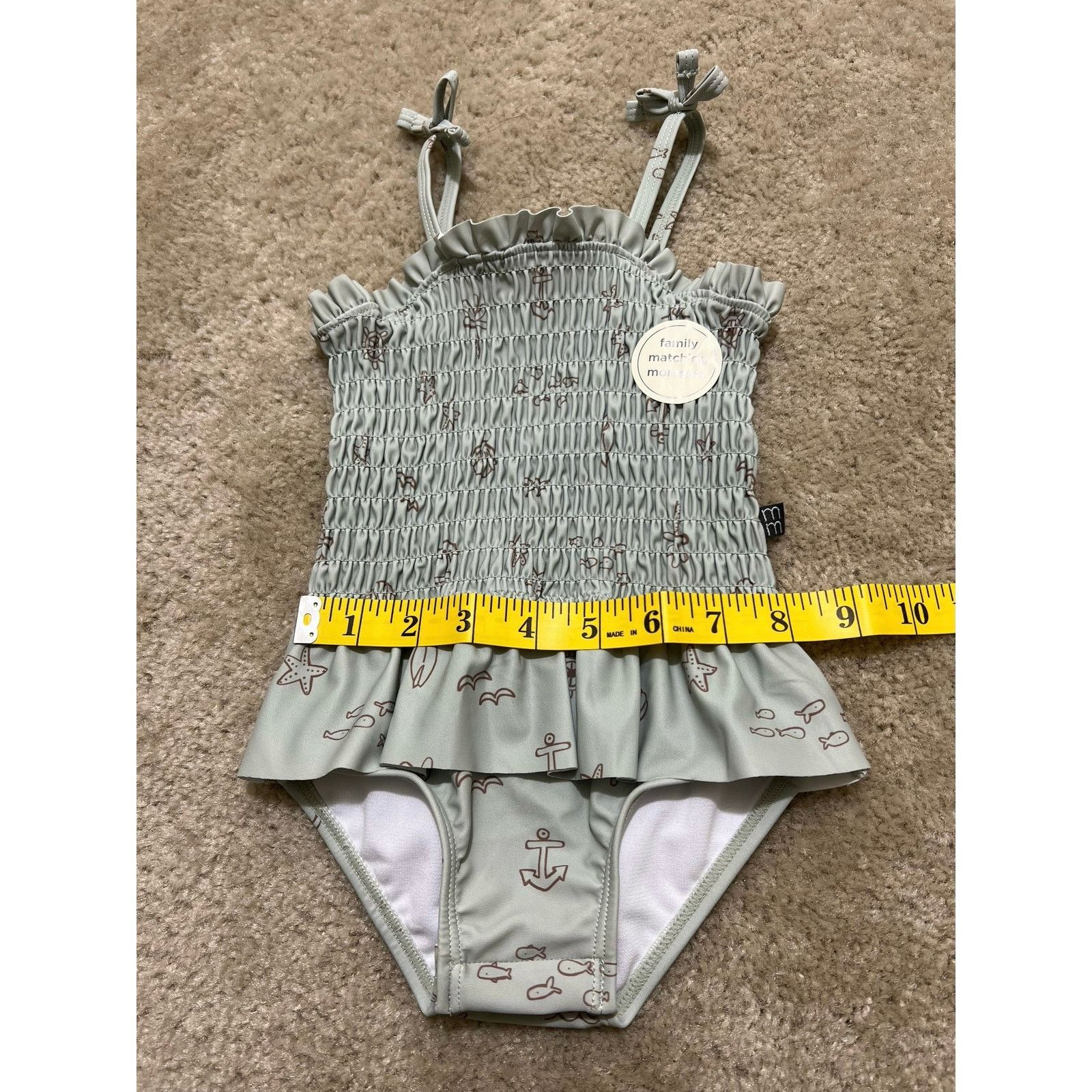 Other NWT-Gerber Modern Moments Baby Girl Swimsuit Ruffles 12M Size ONE SIZE - 11 Thumbnail