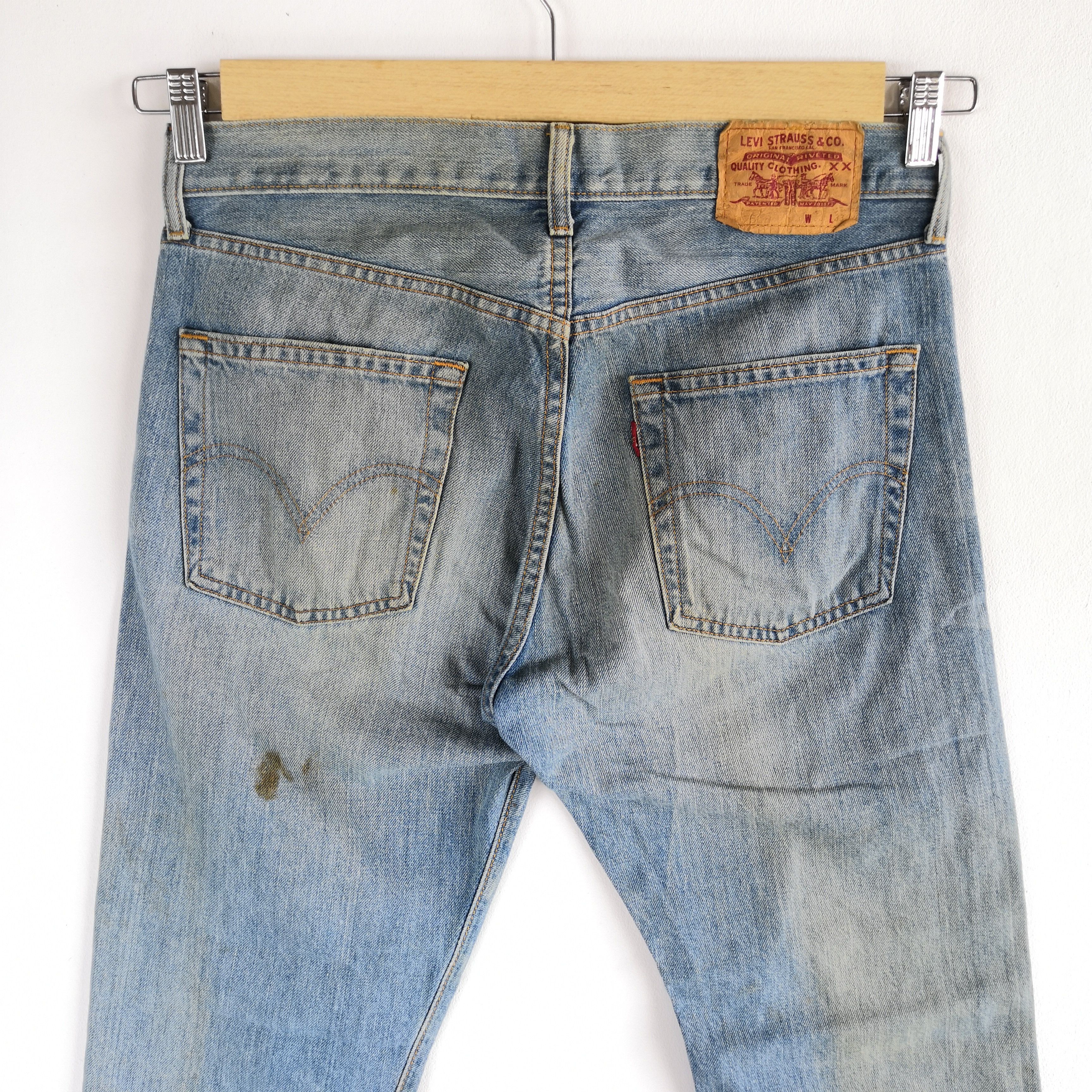Jean Vintage Rusty Levi's 505 Jeans Mud Wash Levis 505 Denim Size US 32 / EU 48 - 4 Thumbnail