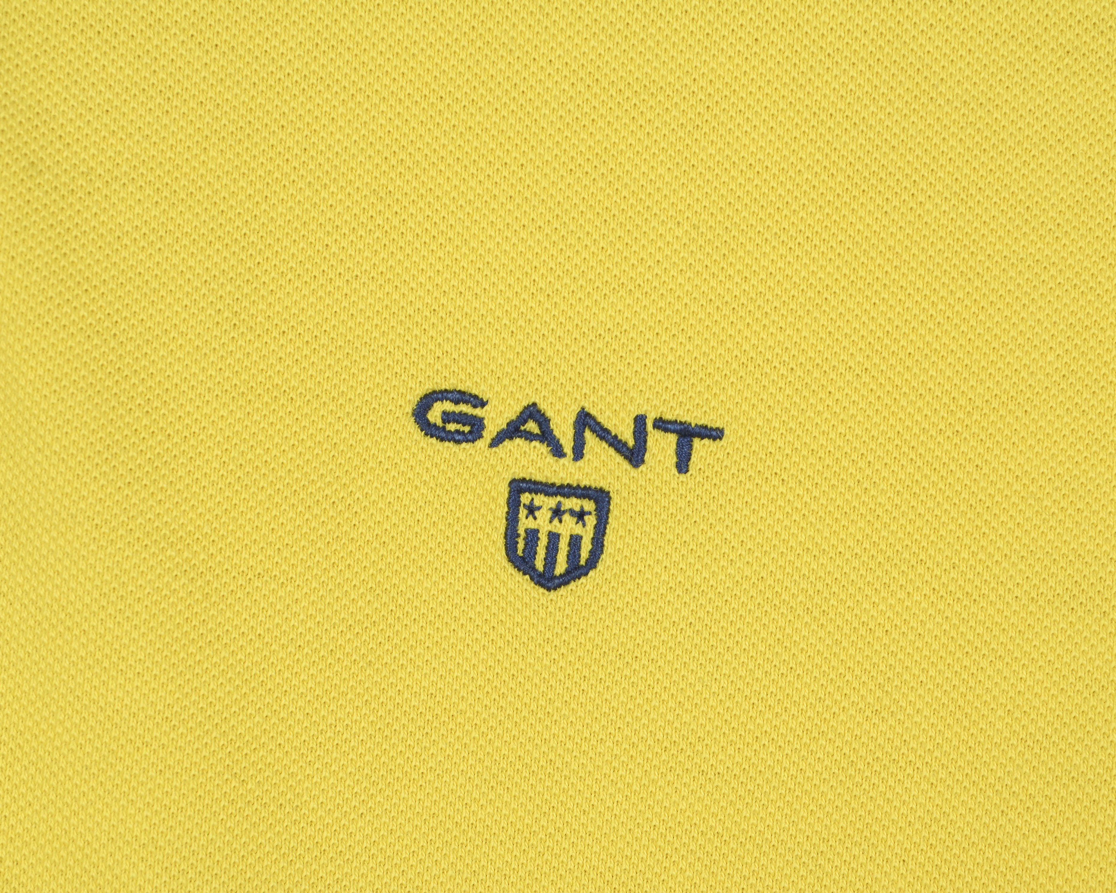 Gant Polo Shirt Short Sleeved Yellow Cotton Casual Top Button Size US L / EU 52-54 / 3 - 3 Thumbnail