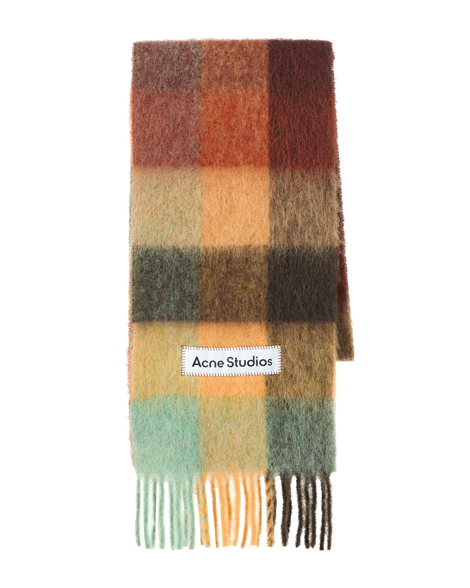 Acne Studios Acne Studios Plaid Fringe Scarf Size ONE SIZE - 1 Thumbnail