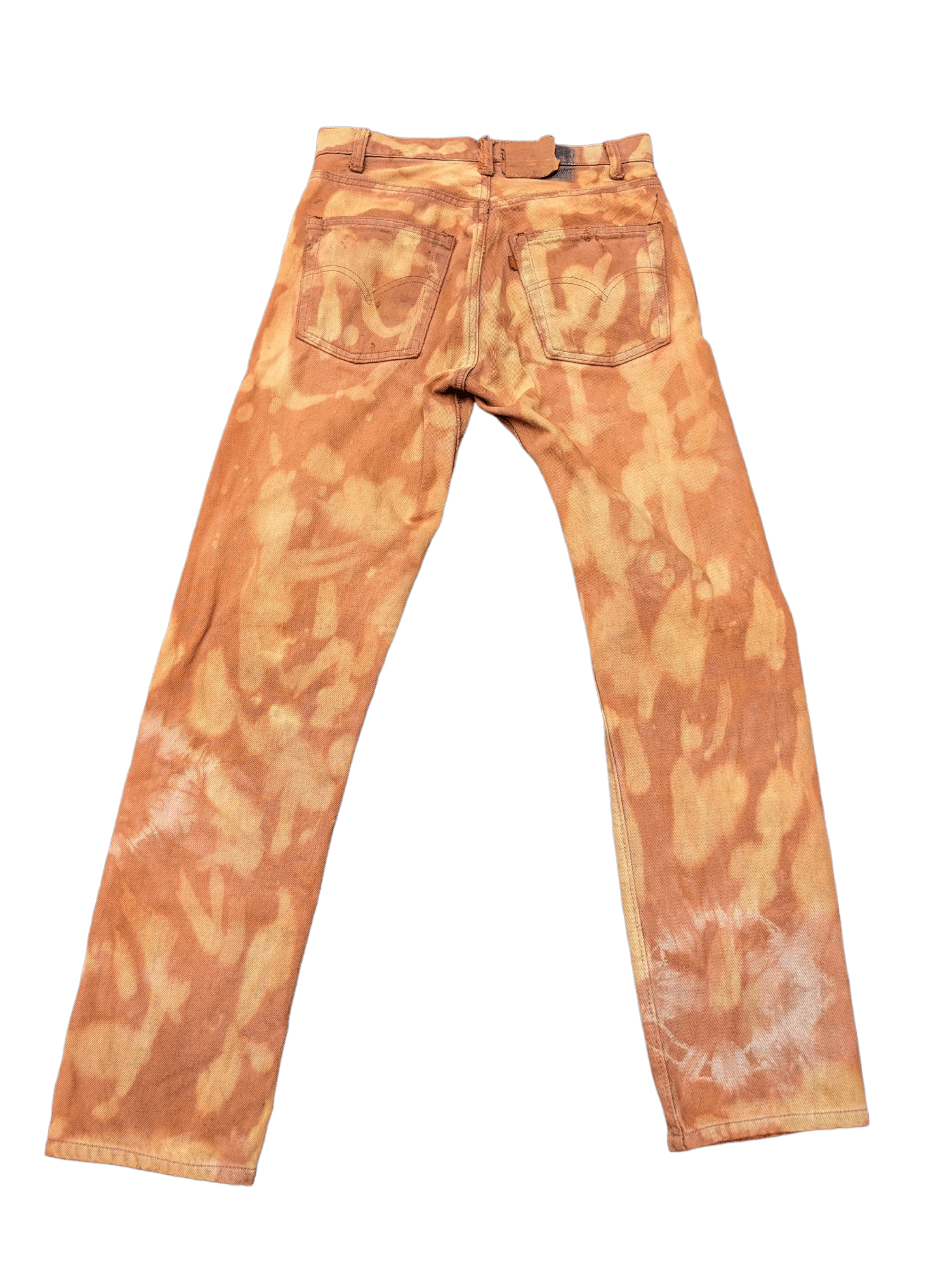 Japanese Brand × Levi's × Vintage Vintage 80 s Levis 505 Jeans Distressed Rust Dye Custom Made Size US 28 / EU 44 - 2 Thumbnail
