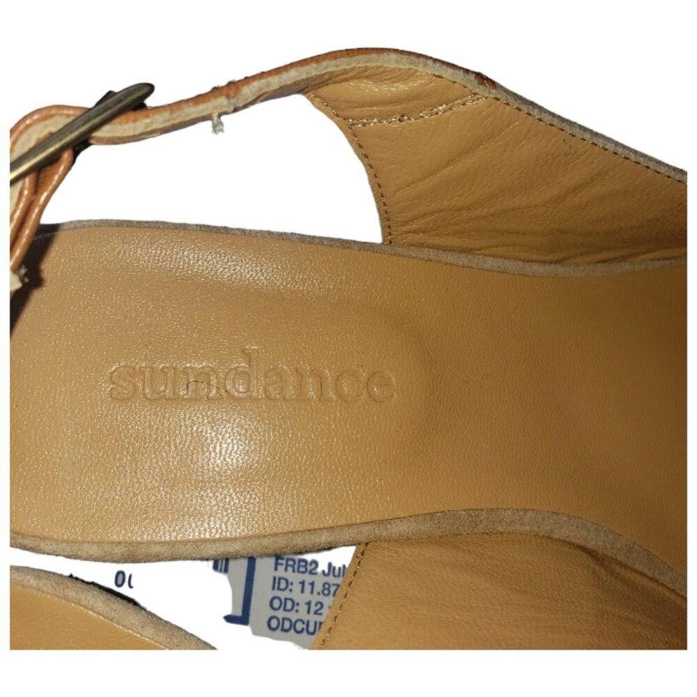 Sundae School SH119 Sundance Minette Embroidered Leather Slingback Tan 9.5 Size US 9.5 / IT 39.5 - 7 Thumbnail