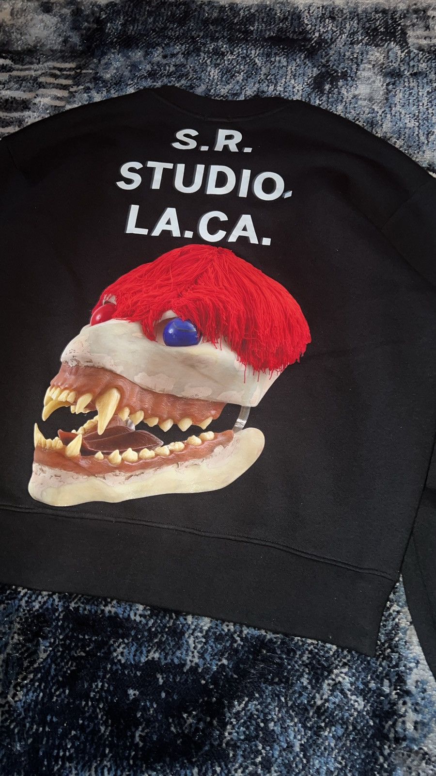 Raf Simons × Sterling Ruby SR Studios LA CA Sterling Ruby Skull Crewneck 1/50 Lmtd ED Size US M / EU 48-50 / 2 - 3 Thumbnail