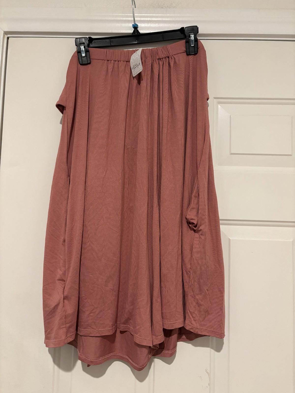 Free People Womens size M Free People Beach mauve skirt new tags #552 Size 32" / US 10 / IT 46 - 2 Thumbnail