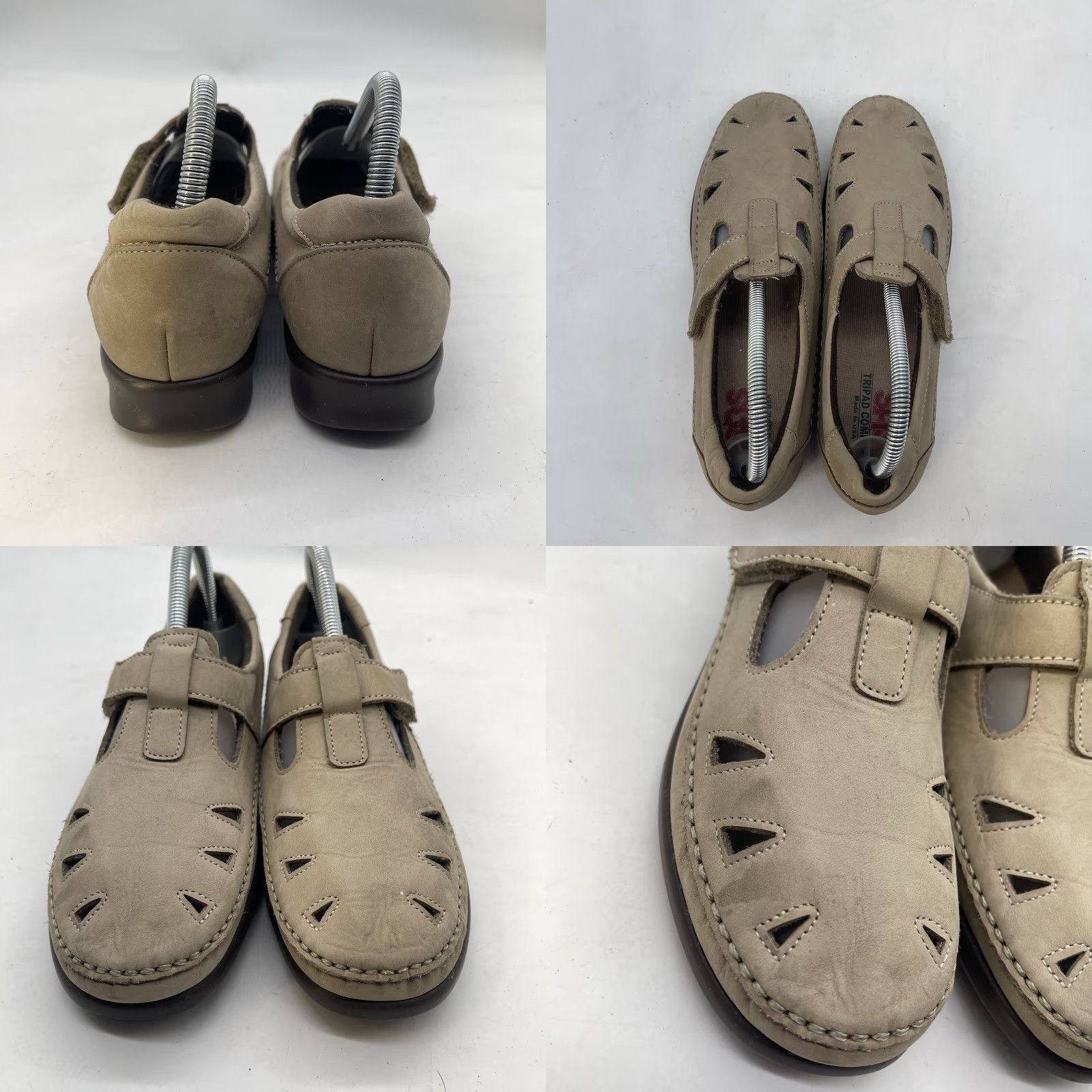 SAS VINTAGE SAS Tripad Comfort Sandals Womens 11 M Beige 2 Strap Very Condition Closed Toe Size US 11 / IT 41 - 9 Thumbnail