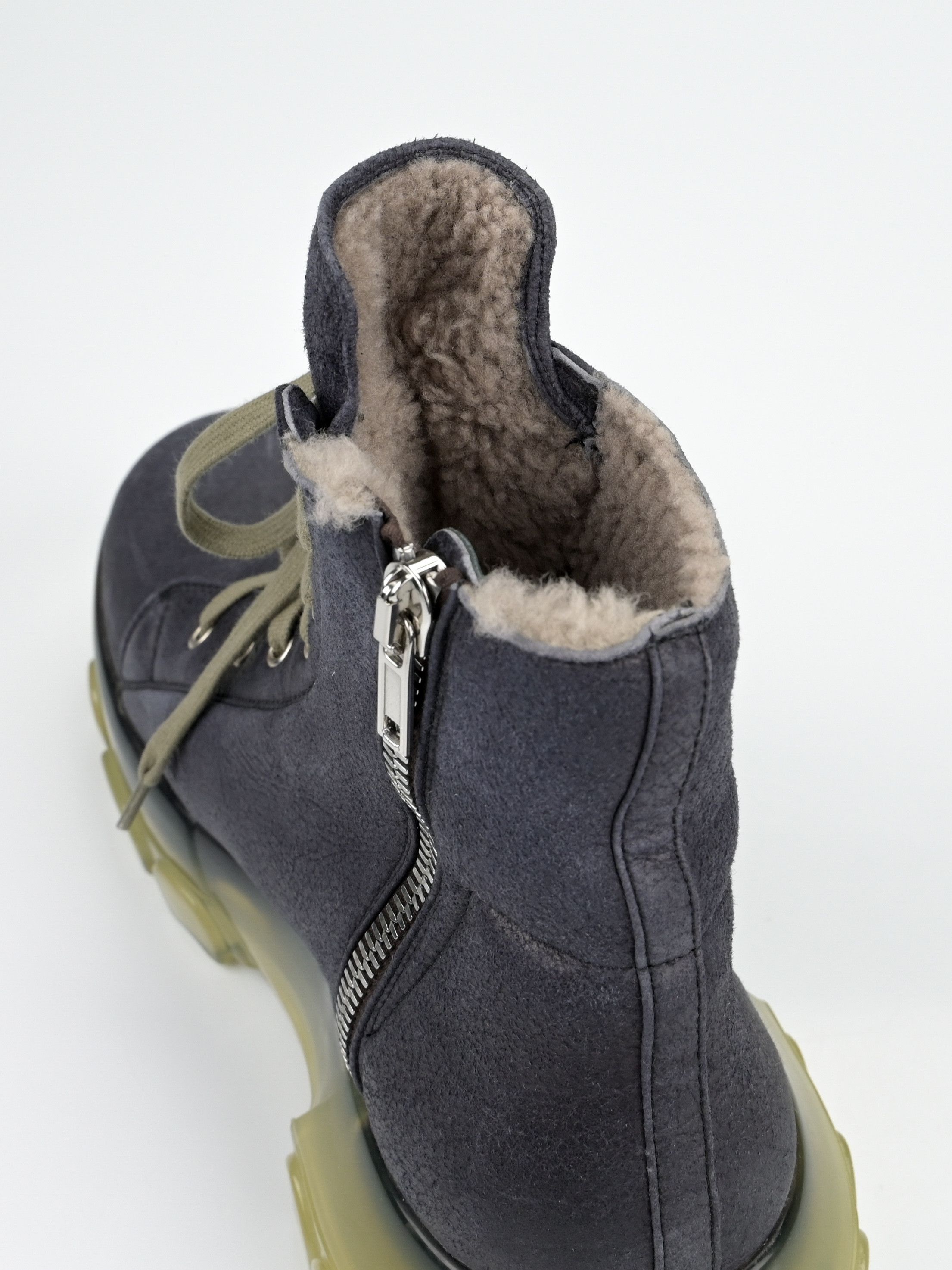 Rick Owens Shearling Mega Bozo Tractor Boots Size US 11 / EU 44 - 13 Thumbnail