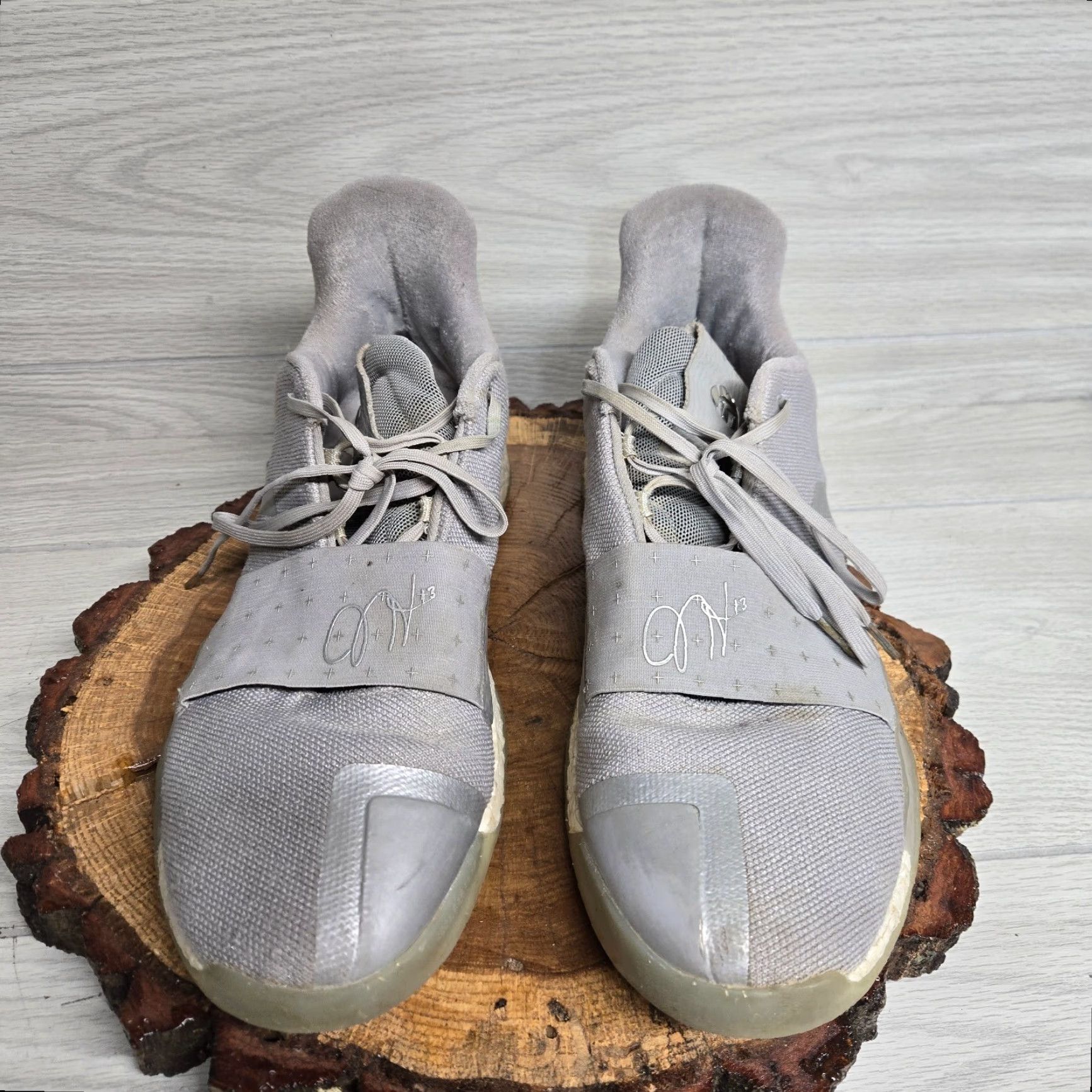 Adidas adidas James Harden Vol 3 Voyager Grey Two Silver Metallic F36443 Adult Men 16 Sneakers Basketball Straps 2018 Vintage No Size US 15 / EU 48 - 3 Thumbnail