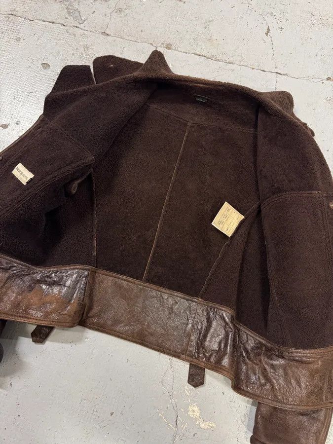 Emporio Armani 2000s Emporio Armani Pure Brown Aviator Shearling Leather Jacket Size US S / EU 44-46 / 1 - 10 Thumbnail