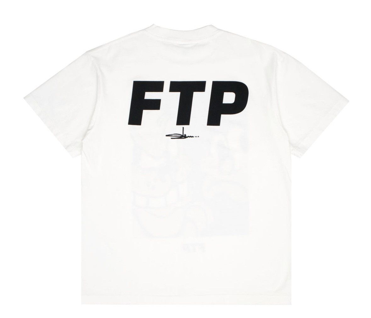 Fuck The Population FTP Slawn Dog White tee Size US XL / EU 56 / 4 - 2 Thumbnail