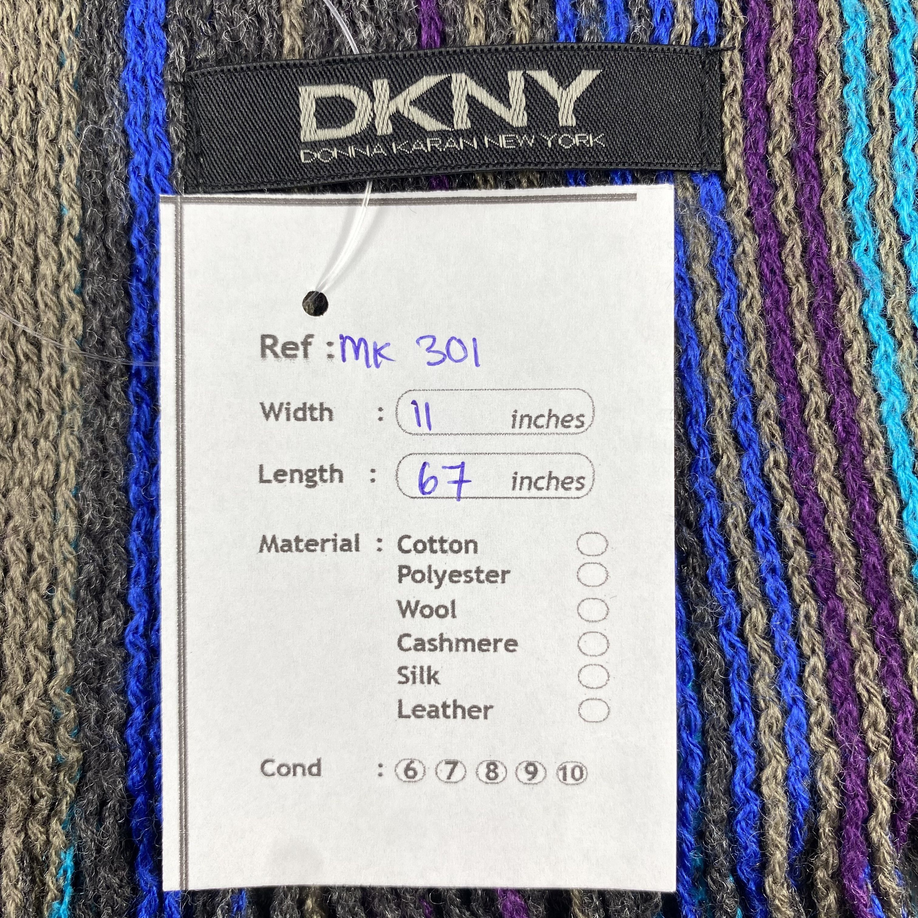 DKNY Vintage DKNY Scarf Neck Wrap Wool Muffler Size ONE SIZE - 6 Thumbnail
