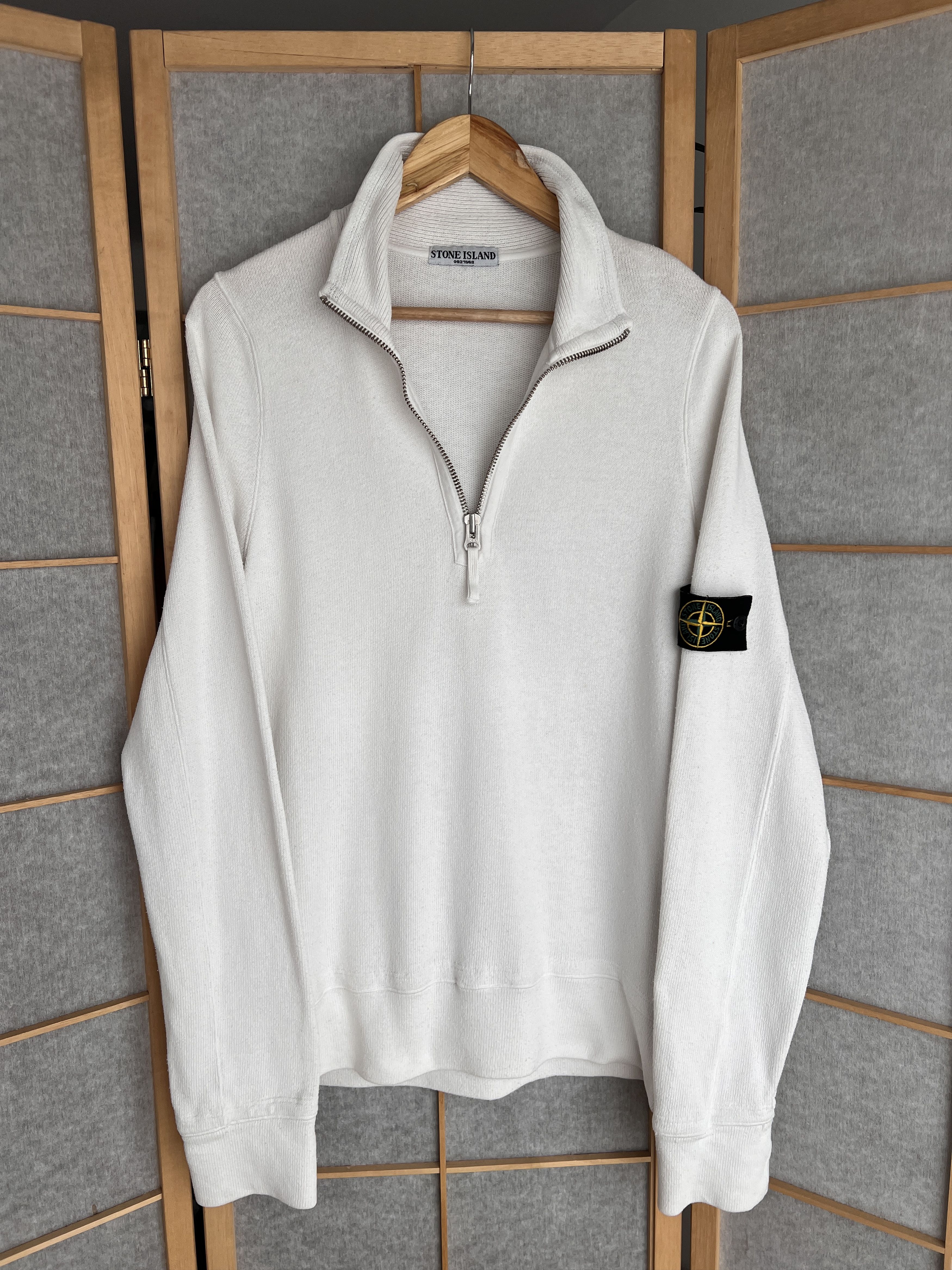 Stone Island Rare! Stone Island VTG 2007 knit half zip sweater old money Size US L / EU 52-54 / 3 - 11 Thumbnail