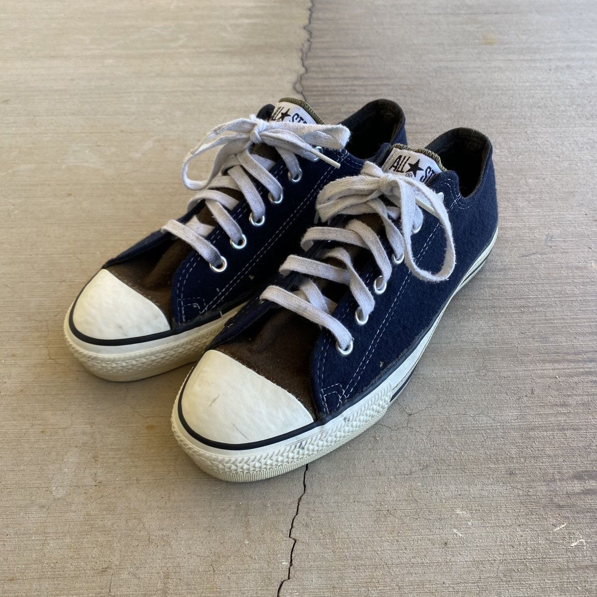 Vintage Converse Shoes All Star Low Wool Made in USA 1980s