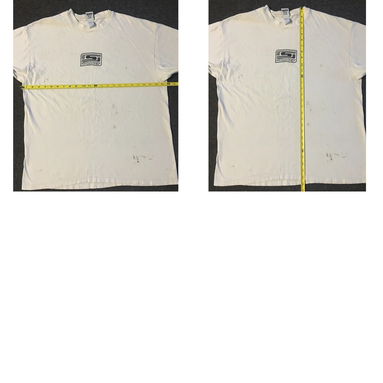 Vintage VINTAGE Wave Runner Shirt XL White 90s Slippery Jet Ski Distressed Graphic Tee Men Size US XL / EU 56 / 4 - 10 Thumbnail