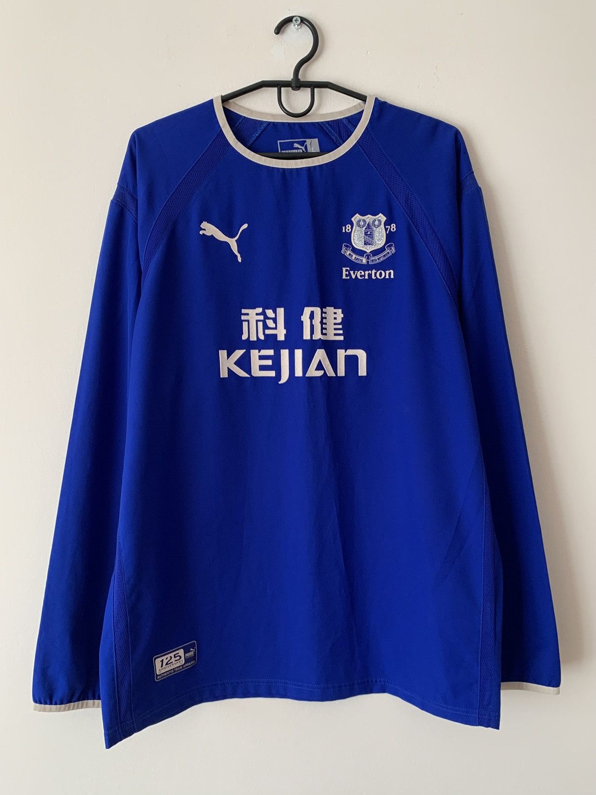 Puma 🔥PUMA EVERTON 2003/2004 HOME LONG SLEEVE SOCCER JERSEY Size US L / EU 52-54 / 3 - 2 Thumbnail