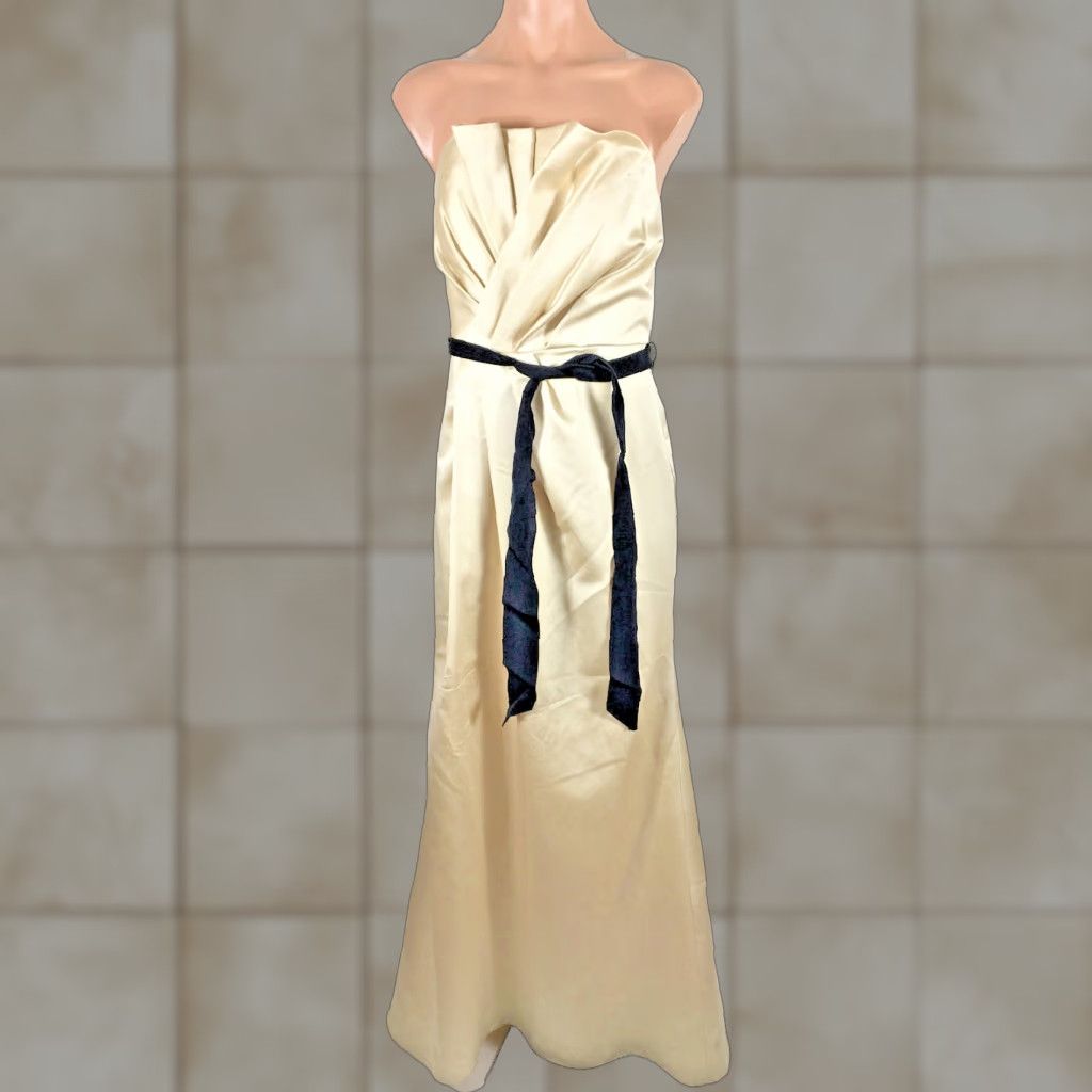 white christmas dresses Reserved Vera Wang Champagne Silk Gown - M/6/8 “RESERVED”