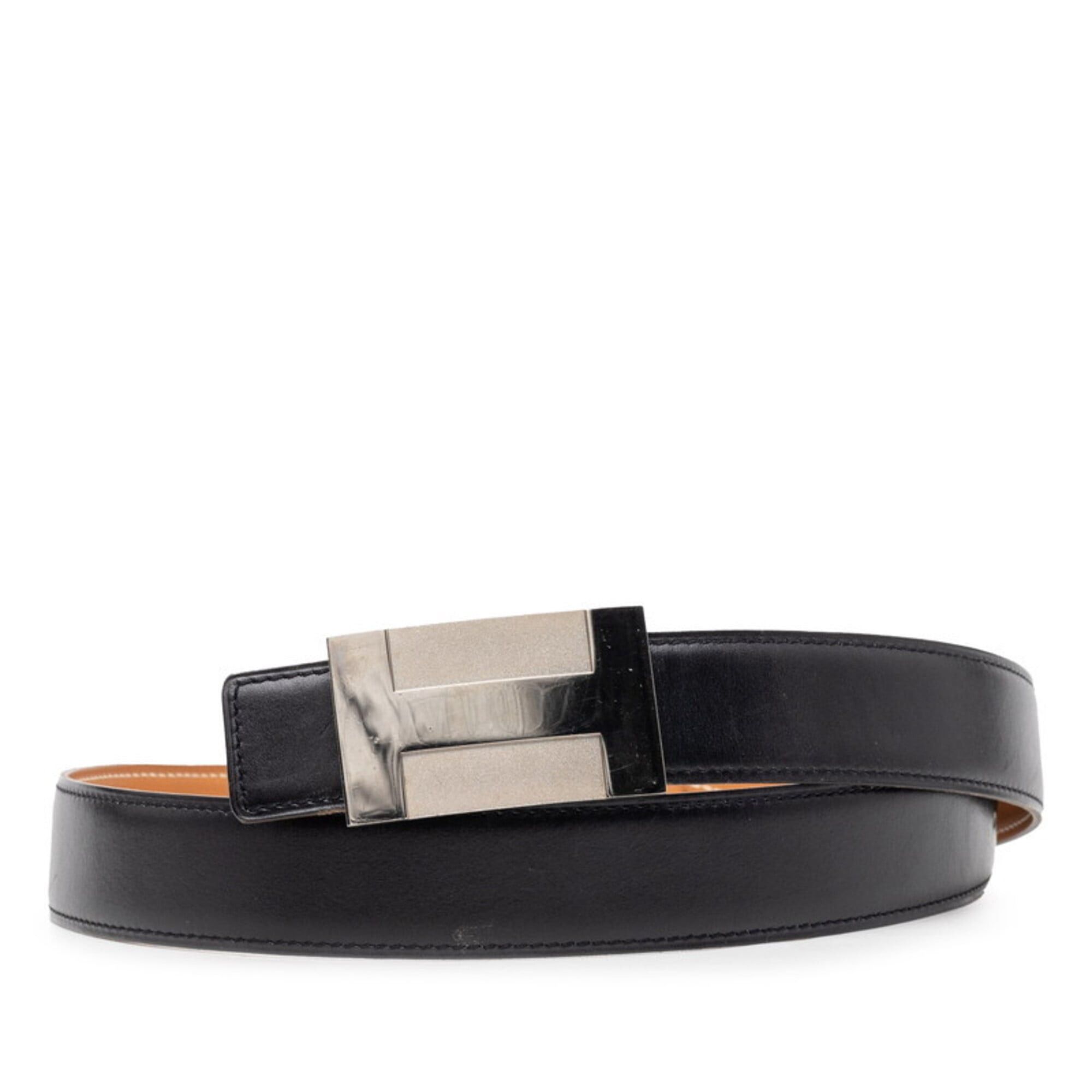Hermes Hermes H-plate belt, size 85, black leather, women's. Size ONE SIZE - 1 Thumbnail