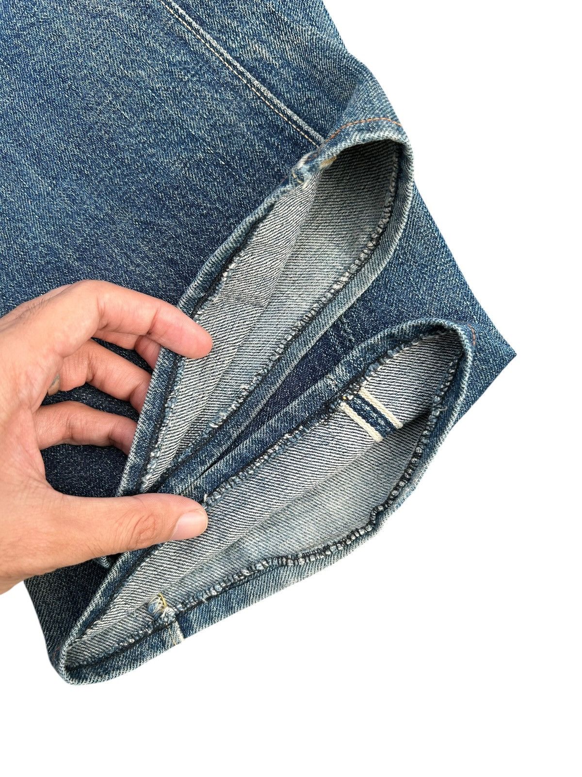 Kapital Vintage Skull Fab Four Selvedge Distressed Denim Jeans Size US 28 / EU 44 - 19 Thumbnail