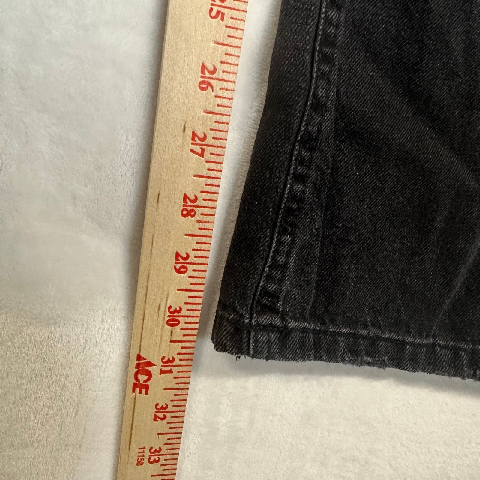 Aeropostale Aeropostale 12 90s Baggy Distressed Black Jeans Punk Grunge Size 34" / US 12 / IT 48 - 9 Thumbnail