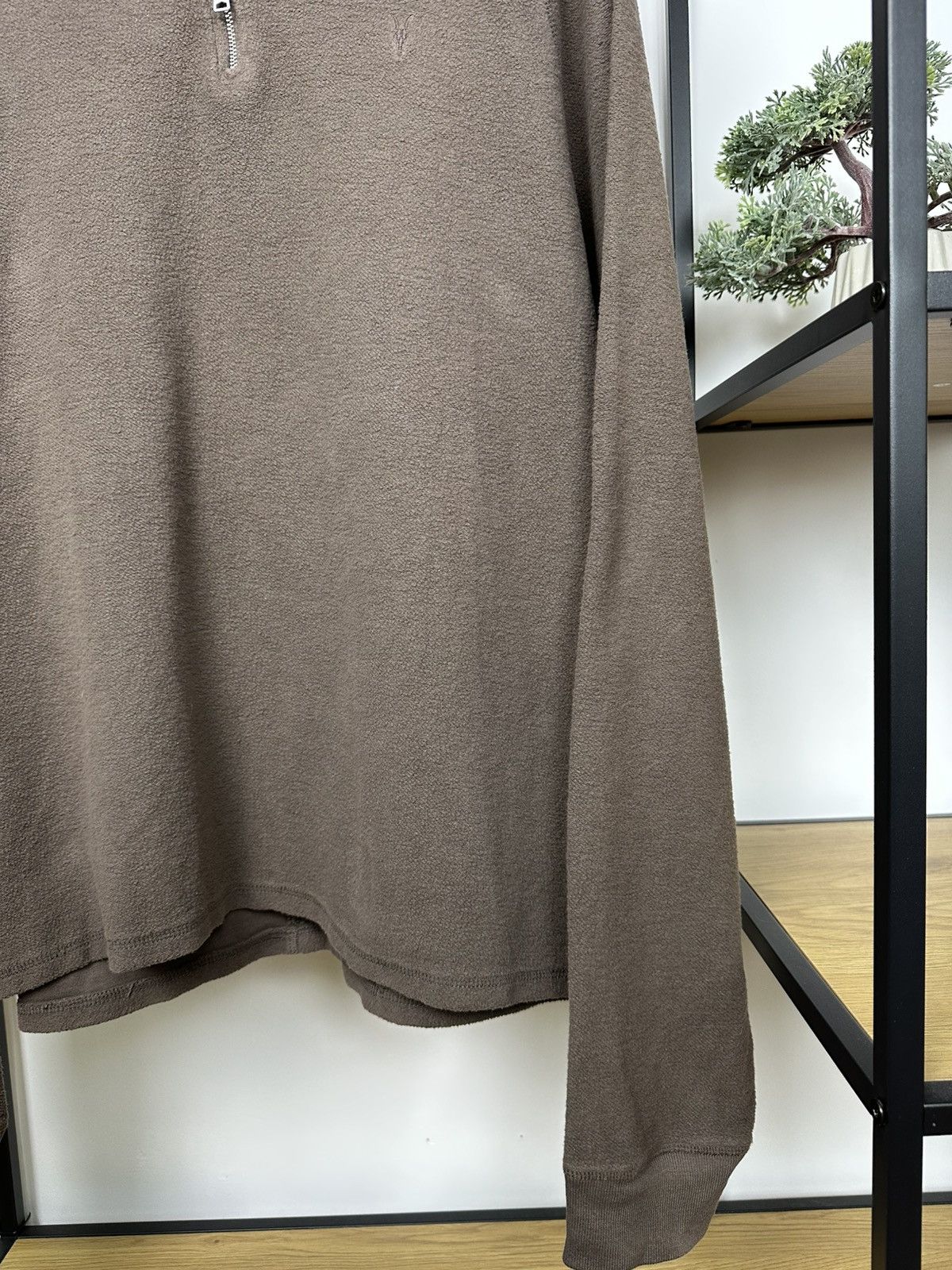 Allsaints ALLSAINTS 1/4 Zip Up Shirt Long Sleeve Polo Pullover Men’s Size US XXL / EU 58 / 5 - 6 Thumbnail