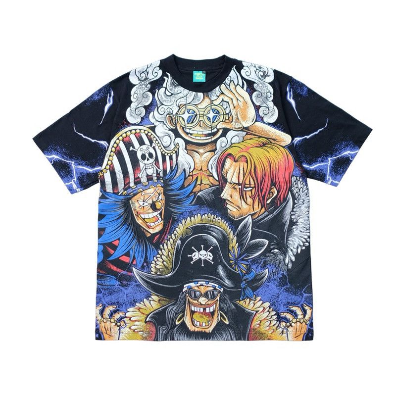 Anime × Japanese Brand × One Piece One Piece : Yonkou x Jolly Roger AOP Bootleg Tee Size L Size US L / EU 52-54 / 3 - 1 Thumbnail