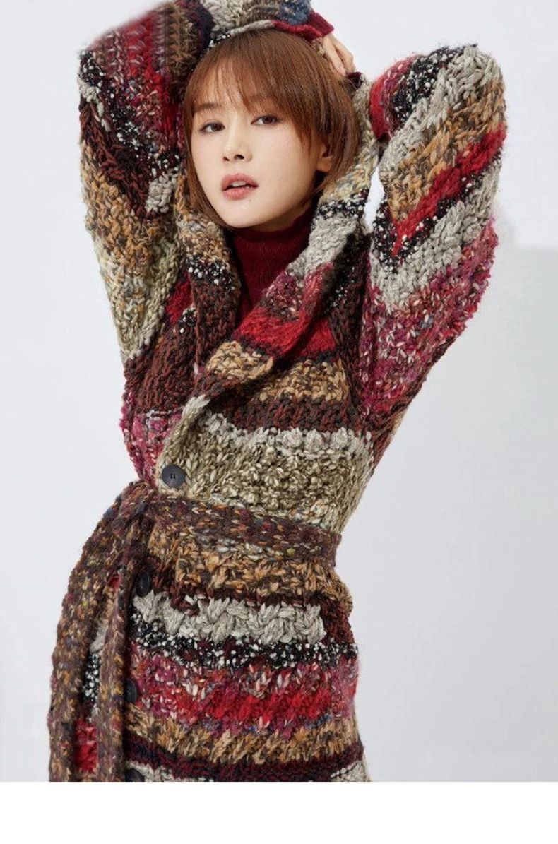 Dior Dior Colorful wool knitted coat Size XS / US 0-2 / IT 36-38 - 8 Thumbnail