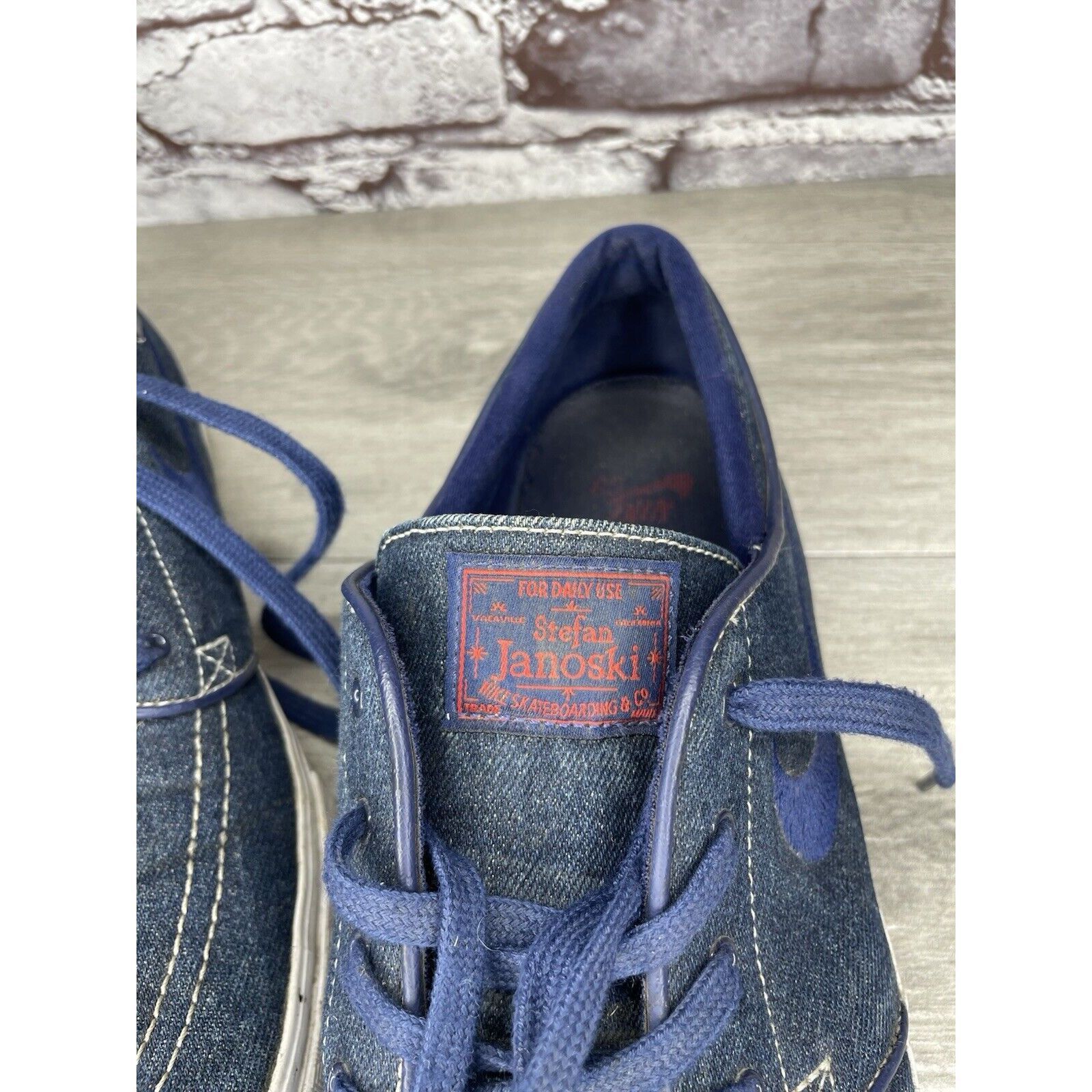 Nike Nike Janoski Stefan SB Zoom Blue Denim Skateboarding Shoes M Size US 10.5 / EU 43-44 - 12 Thumbnail