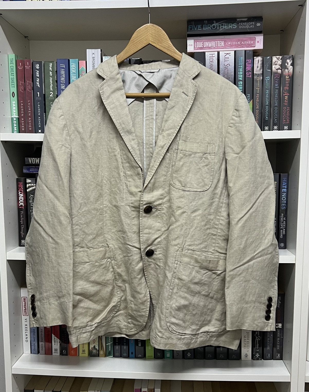 Burberry Burberry London Linen Blazer Size US L / EU 52-54 / 3 - 1 Thumbnail