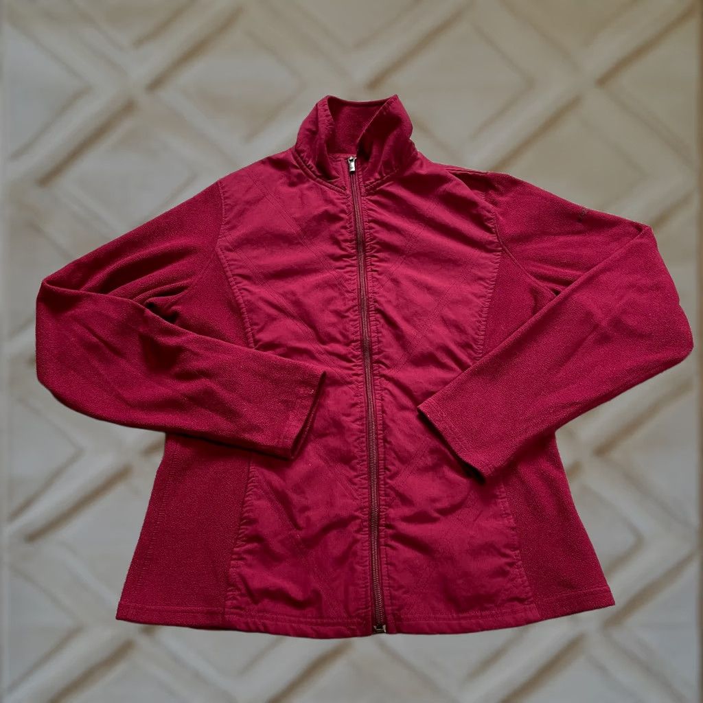 Pinko Columbia Jacket Womens Small Pink Magenta Fleece Full Zip Outdoor Casual Hiking Outdoor Shirt/Coat Size S / US 4 / IT 40 - 1 Thumbnail