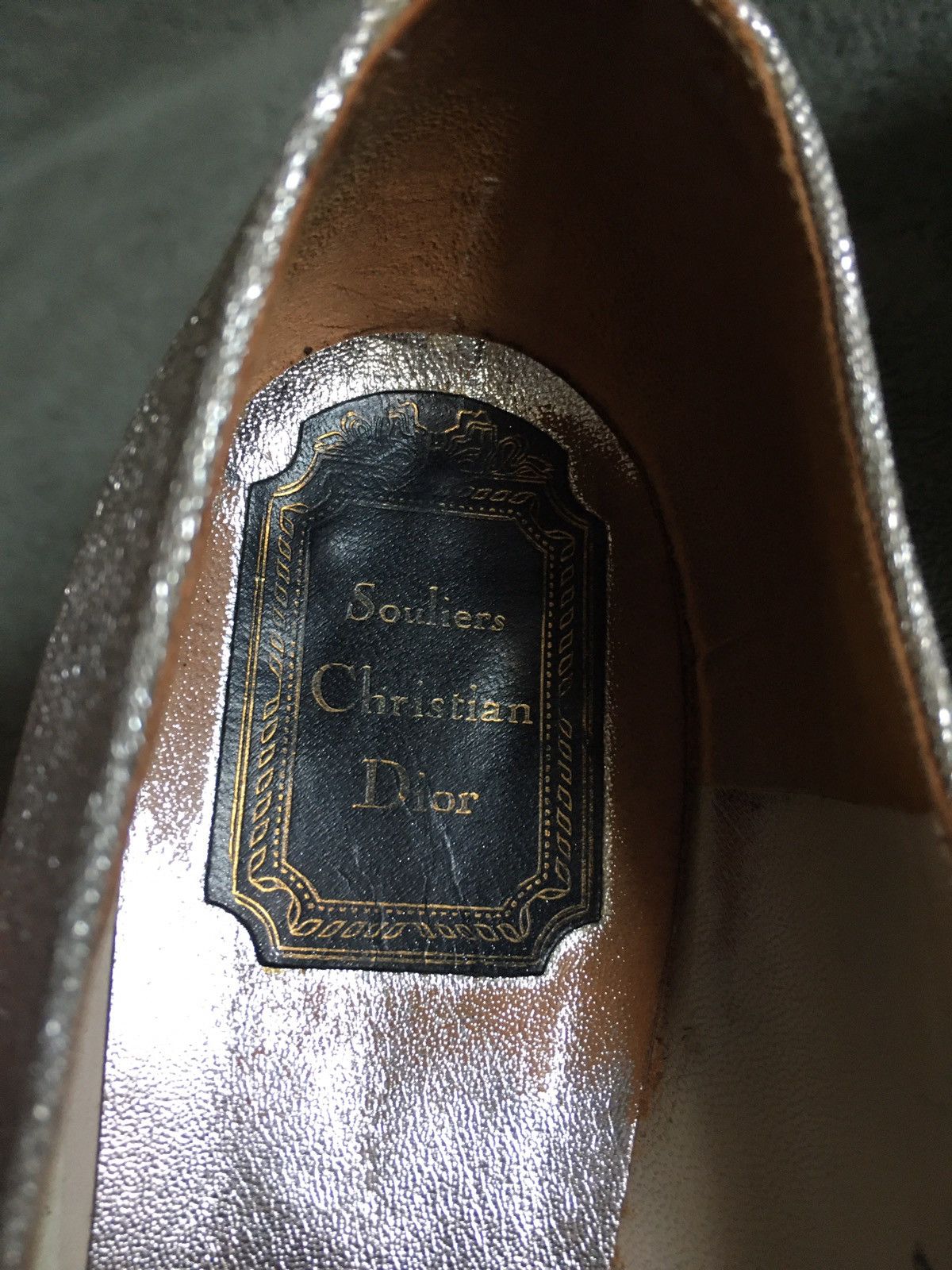 Dior Souliers Christian Dior Vintage Cristal Silver Pump Heels 6 Size US 6 / IT 36 - 9 Thumbnail