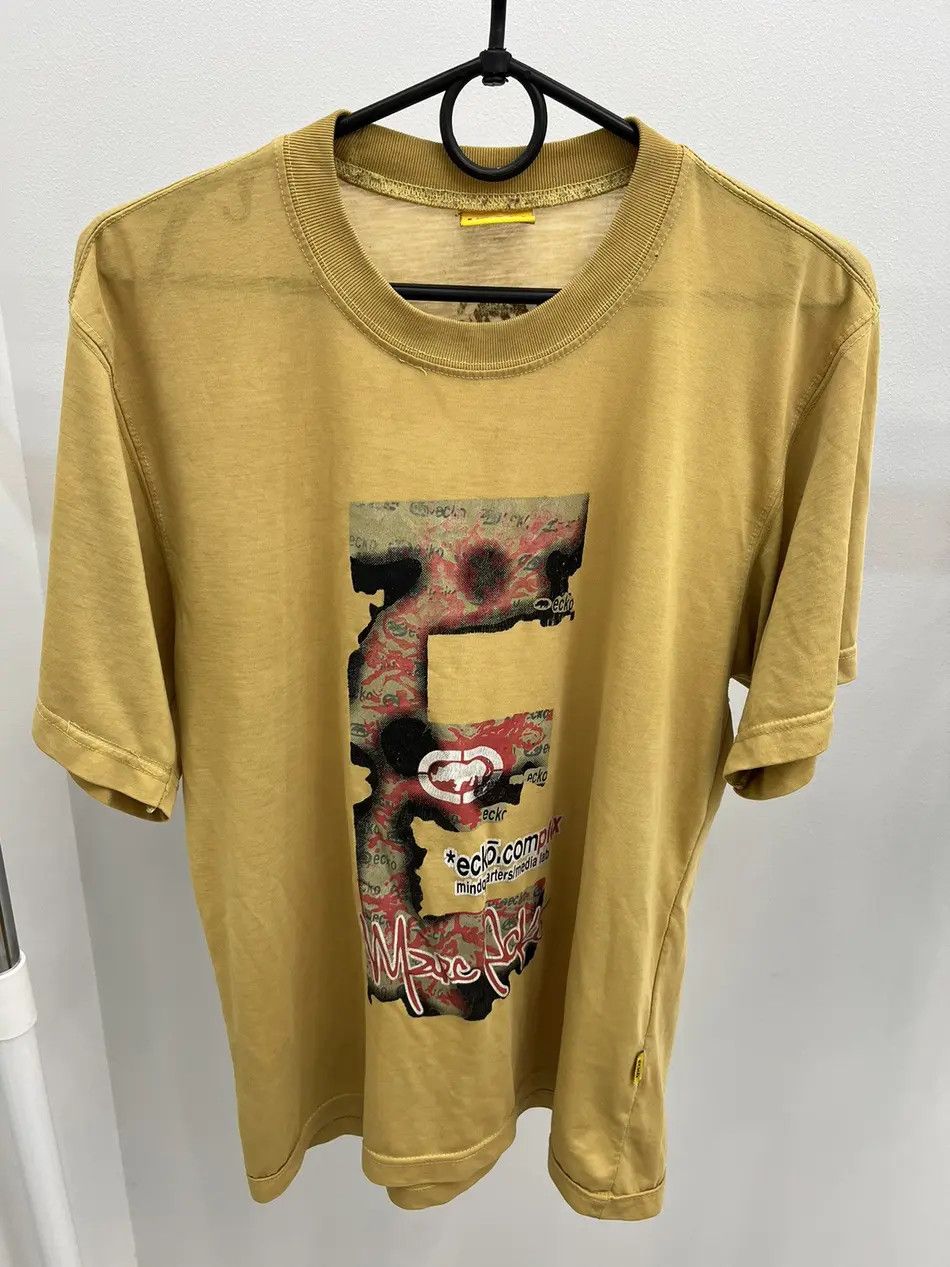 Ecko Unltd. Ecko Unltd Logo Printed Cotton T-Shirts Tee Size US XL / EU 56 / 4 - 1 Thumbnail