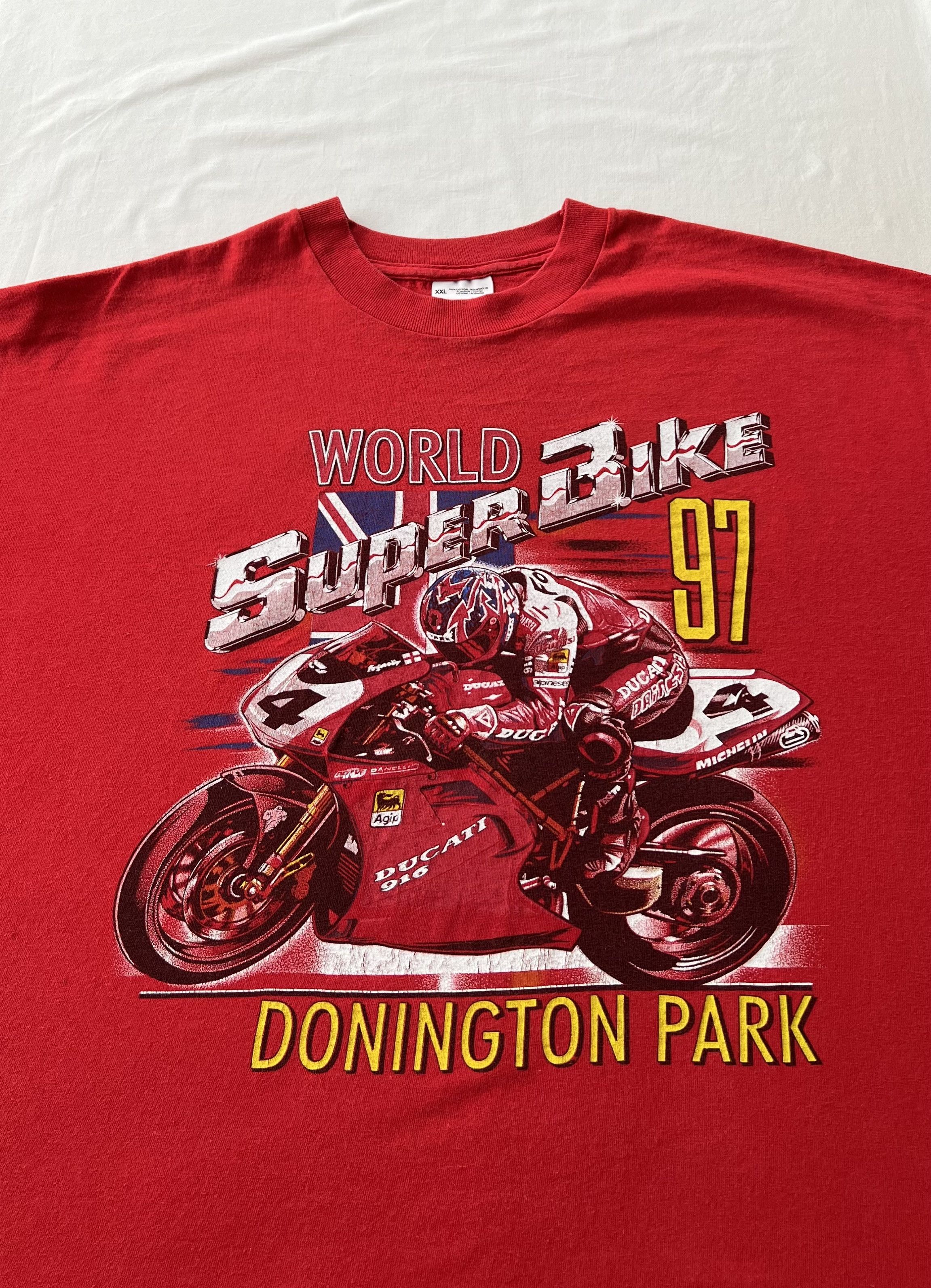 Vintage Vintage 1997 Ducati 916 Superbike GP Moto Racing Red T-shirt Size US XXL / EU 58 / 5 - 3 Thumbnail