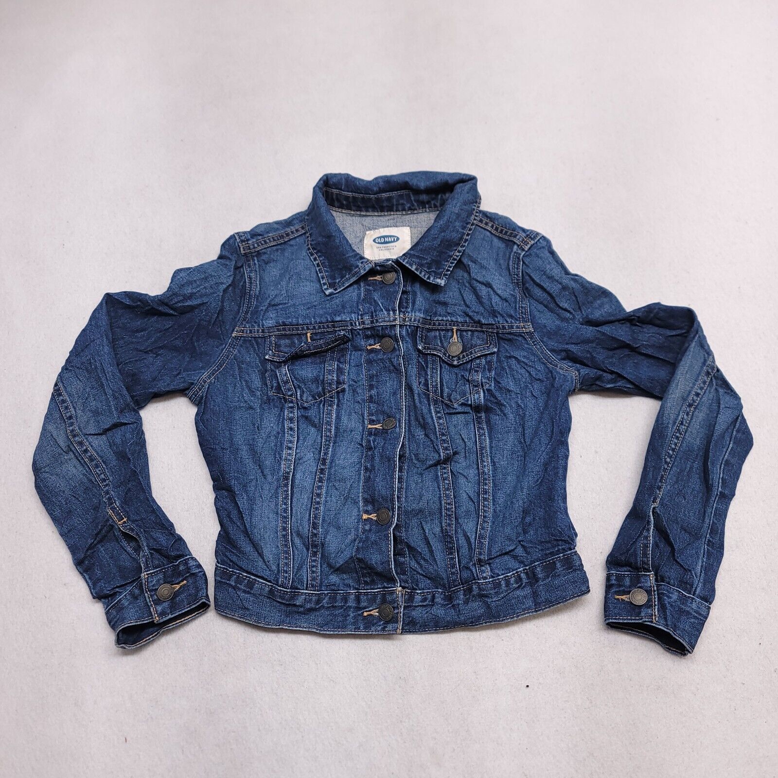 Old Navy Old Navy Casual Button Denim Jean Jacket Womens Size S Blue Size S / US 4 / IT 40 - 2 Thumbnail