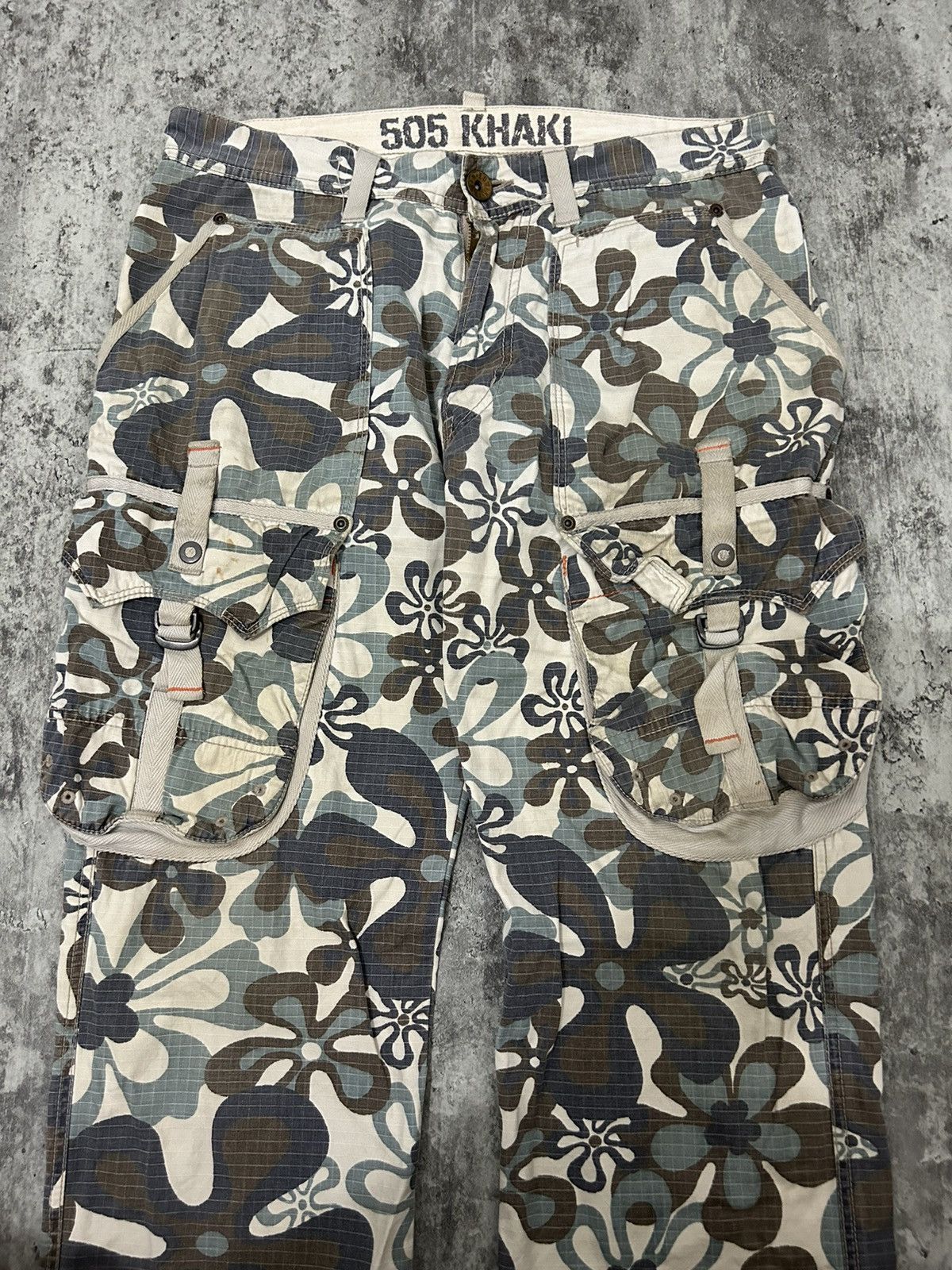 Edwin × Hysteric Glamour × Japanese Brand Edwin 505 Flower Multipocket Cargo Pants Size US 32 / EU 48 - 5 Thumbnail