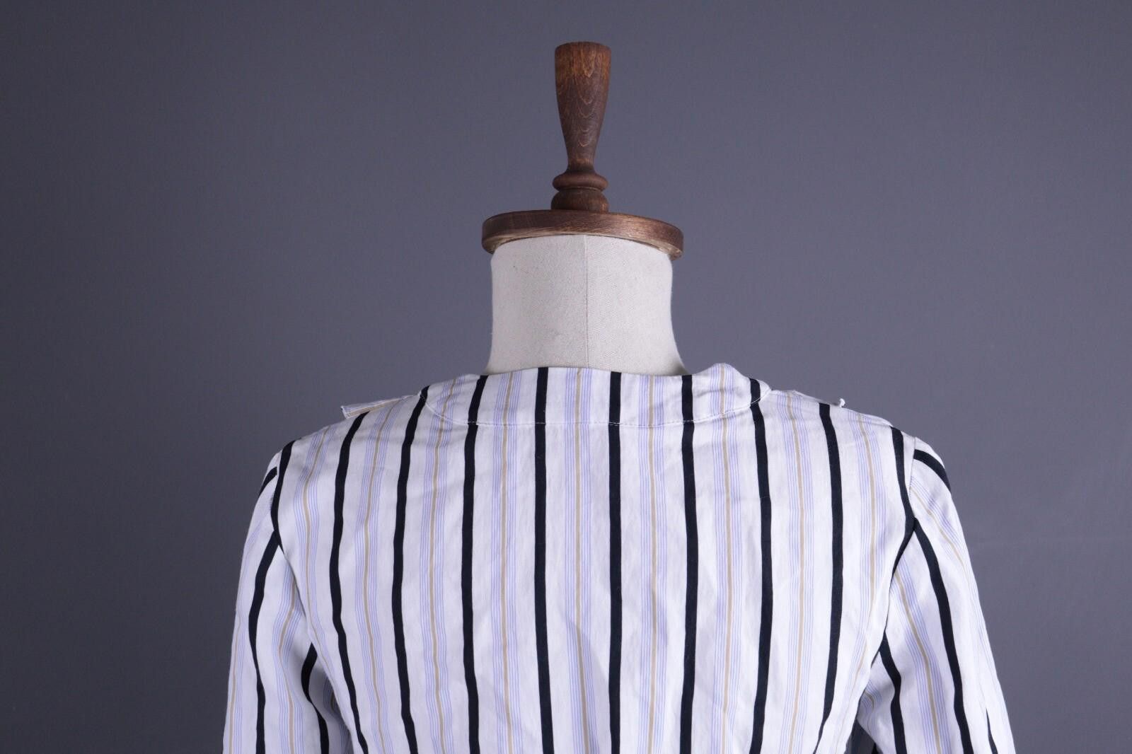 Designer Claudie Pierlot Paris White Lagenlook Blouse Shirt Sz 36 / S Size S / US 4 / IT 40 - 9 Thumbnail