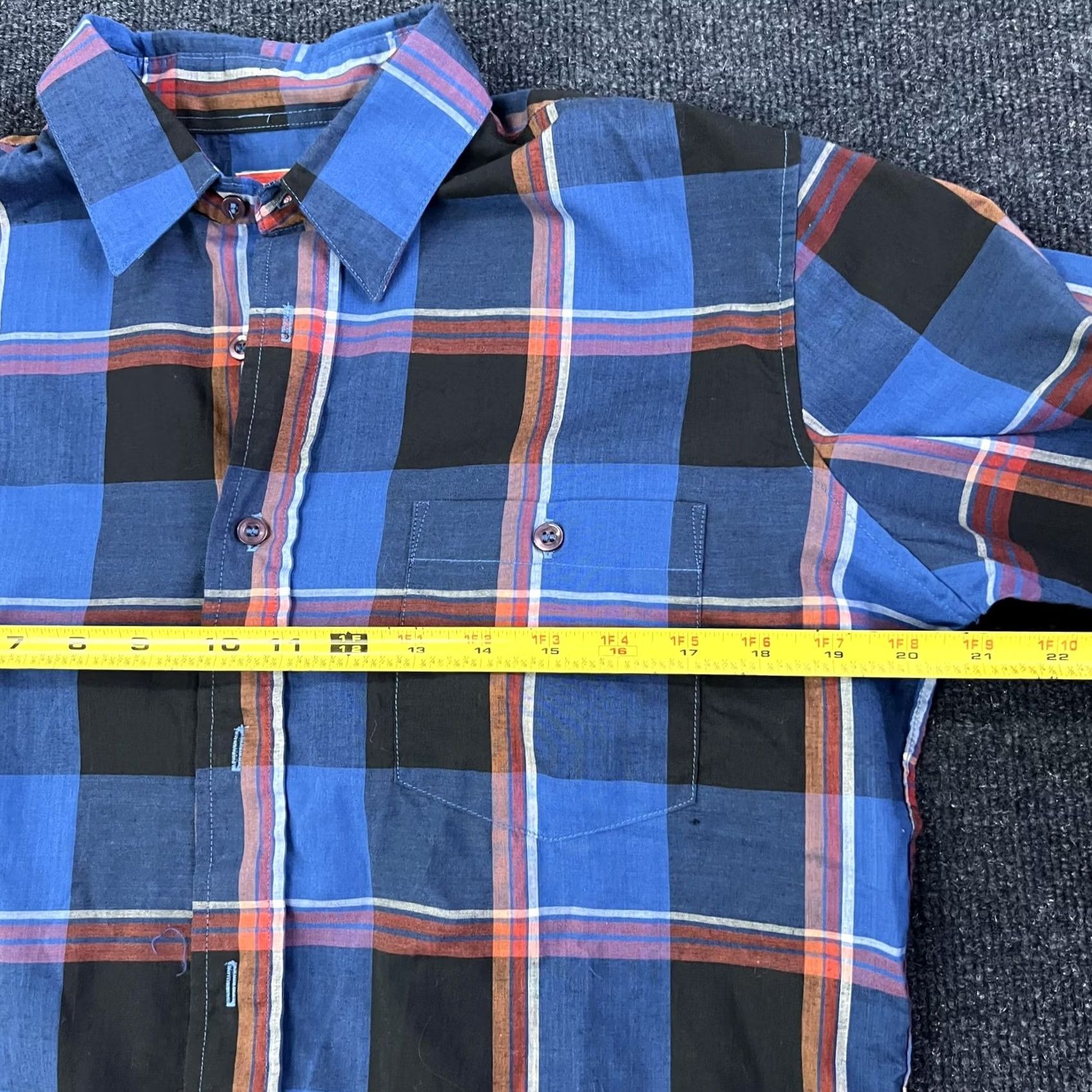 Vintage VINTAGE King's Crown Shirt Mens M Blue Plaid Long Sleeve Button Up Size US M / EU 48-50 / 2 - 4 Thumbnail