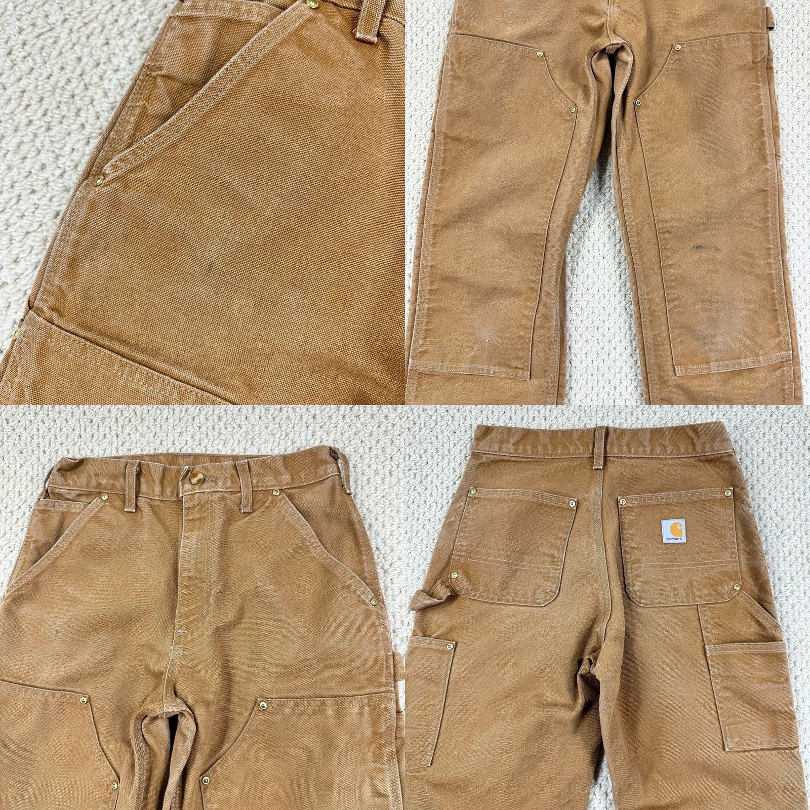 Carhartt VINTAGE Carhartt Jeans 28x30 Brown Loose Fit Regular Straight USA Made Workwear Mens Mens Size US 28 / EU 44 - 9 Thumbnail