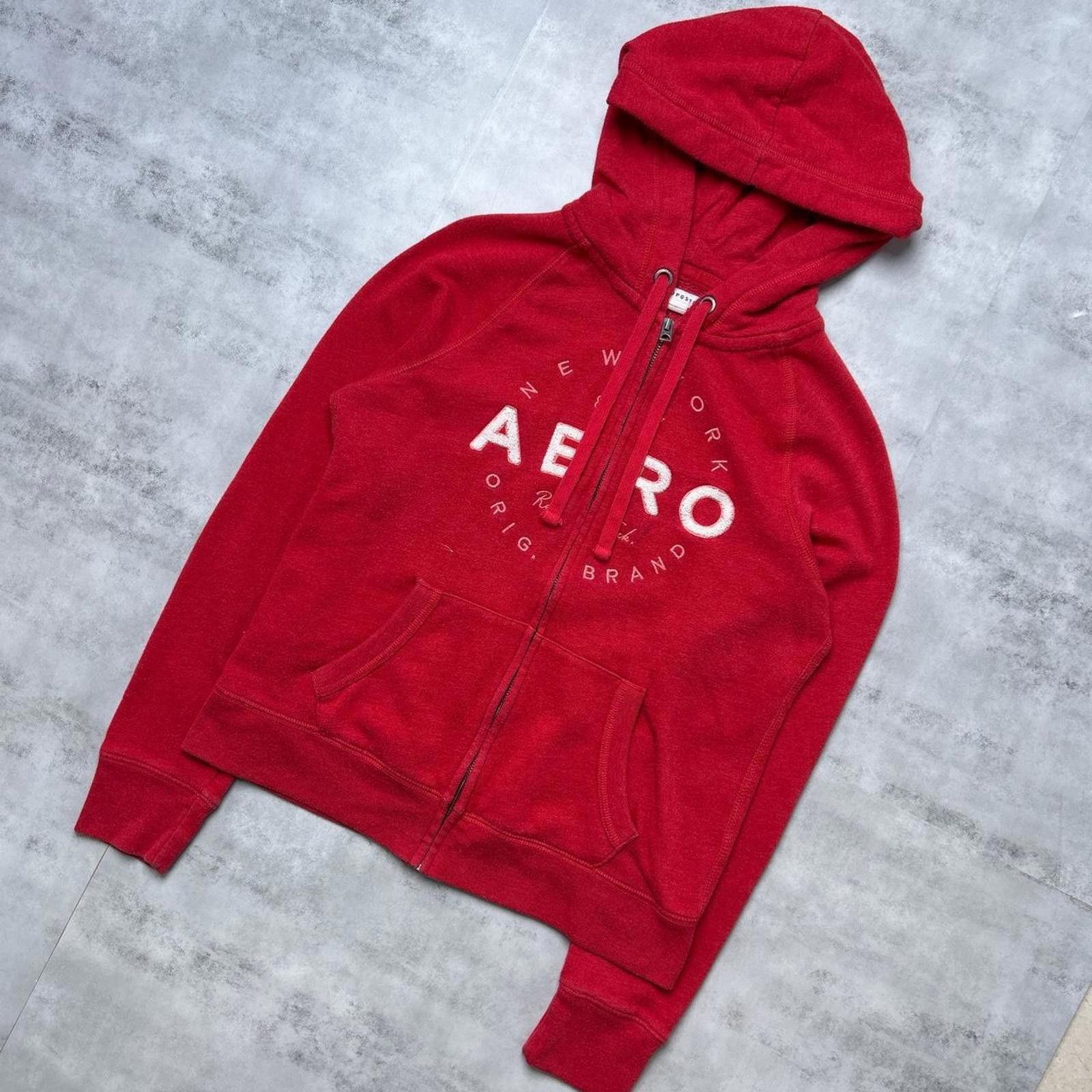 Aeropostale Y2K Aeropostale 00s Red Zip Up Jacket Size M / US 6-8 / IT 42-44 - 5 Thumbnail