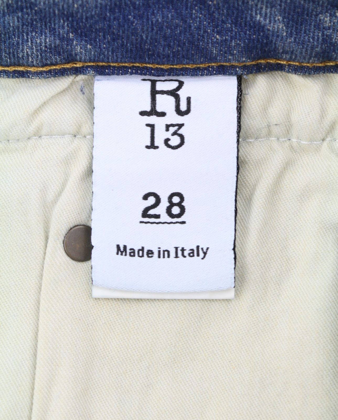 R13 BOY STRAIGHT 28 Kelly Faded Blue RRP699 87183 Size 28" / US 6 / IT 42 - 8 Thumbnail
