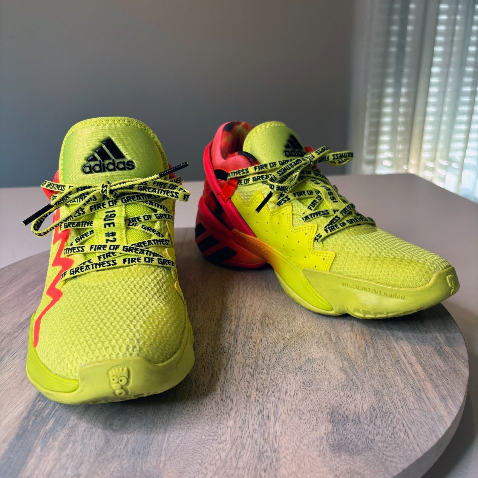 Adidas Adidas D.O.N Issue 2 Fire of Greatness Basketball Shoes Sz 5 Size US 5 / EU 37 - 1 Thumbnail