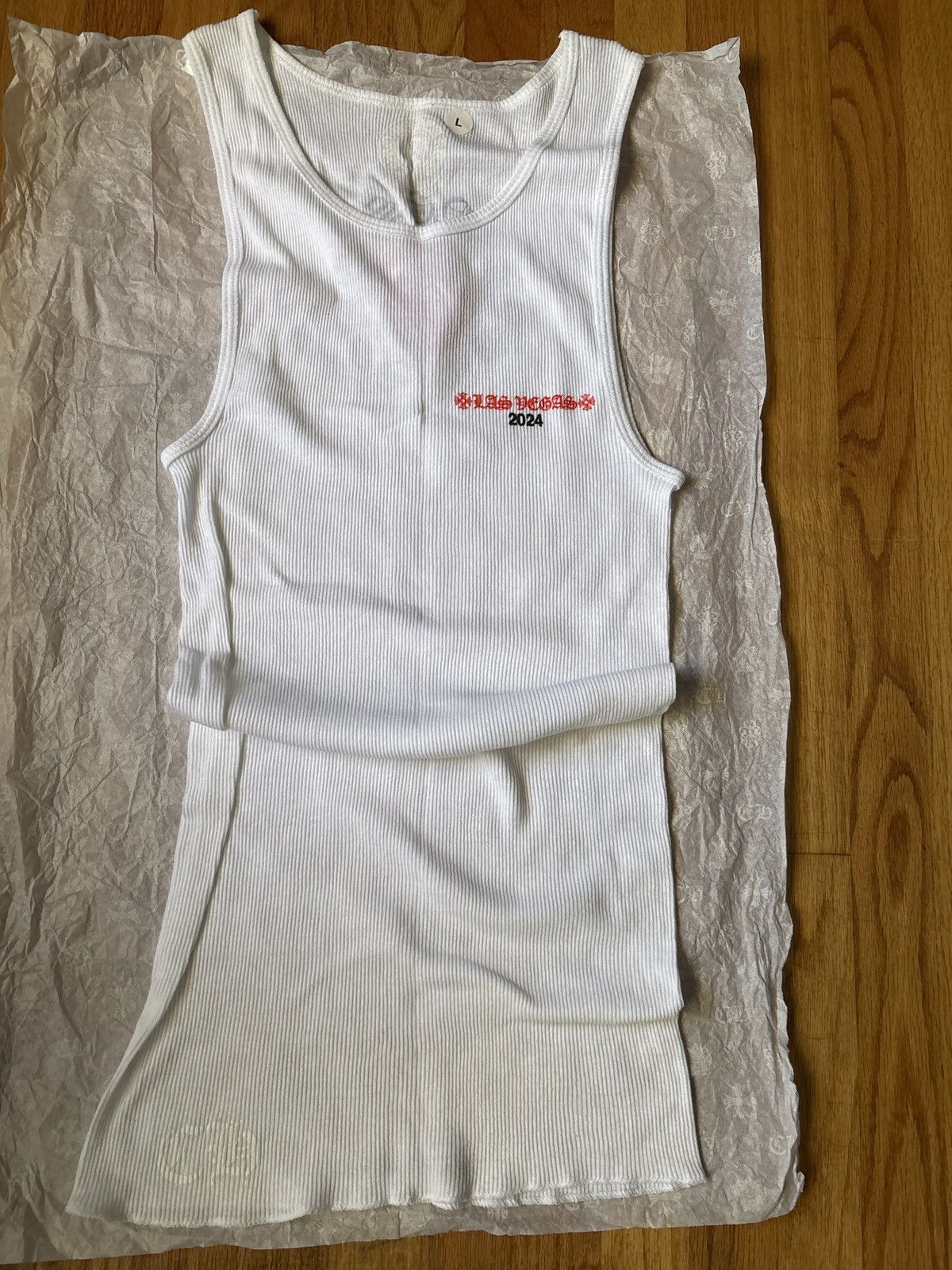 Chrome Hearts × The Rolling Stones Chrome hearts rolling stones 2024 tour tank top white large Size US L / EU 52-54 / 3 - 3 Thumbnail