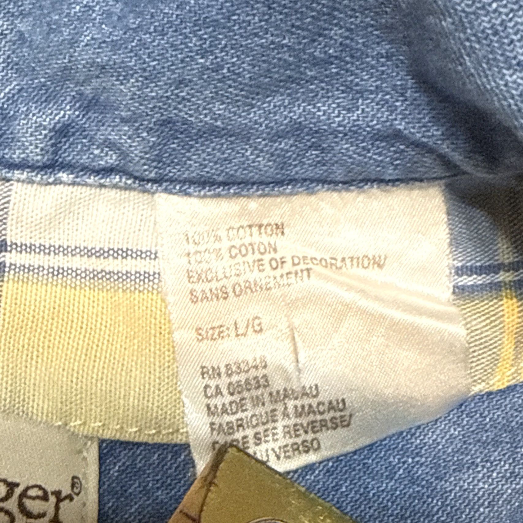 Vintage VINTAGE Longaberger Homestead Denim Jean Vest Women's Large Blue Cotton Embroidered Teddy Bear 90s Size 36" / US 14 / IT 50 - 3 Thumbnail