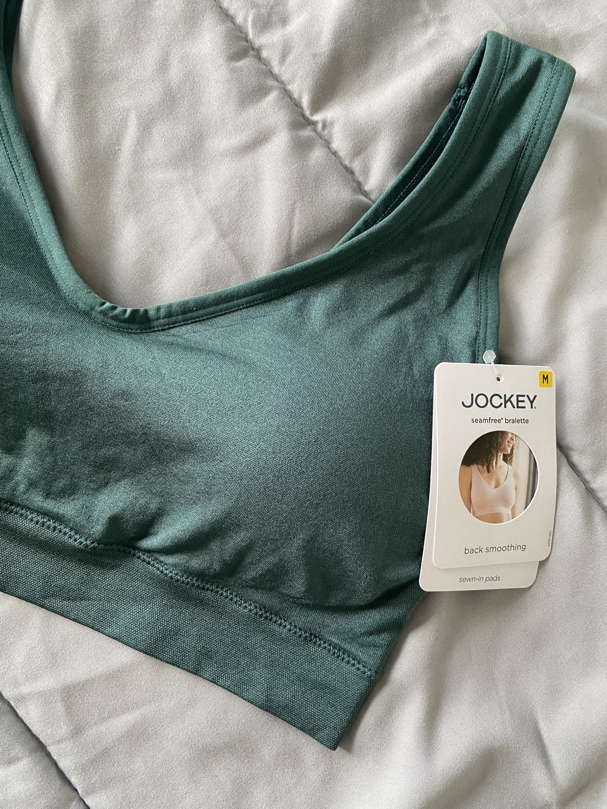 Jockey Jockey Womens Medium Microfiber Stretch Pull Bralette NWT Size ONE SIZE - 5 Thumbnail