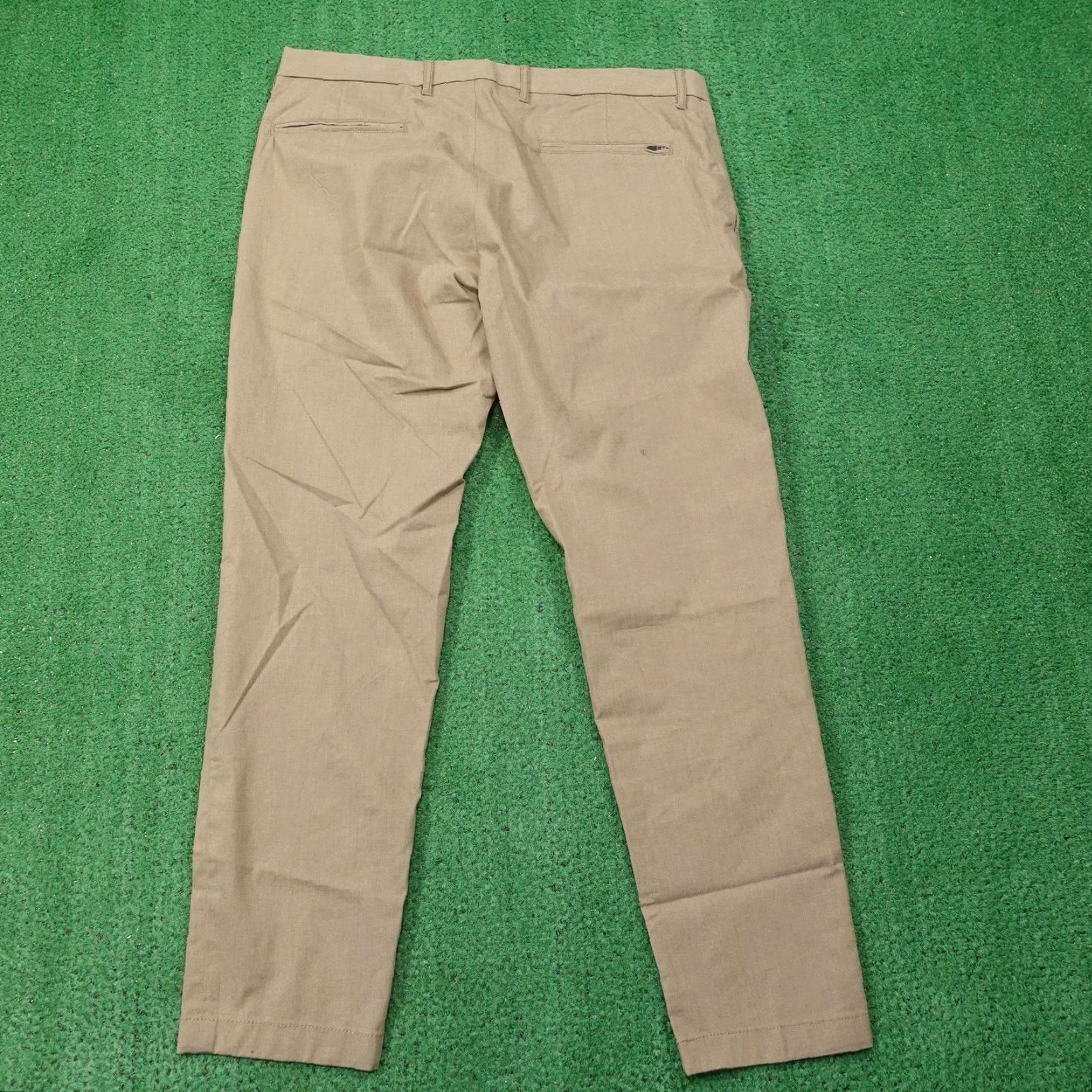 Nordstrom Nordstrom Pants Mens 36x30 Beige Slim Fit Chino Flat Front Stretch Pockets Casual Business Size US 36 / EU 52 - 4 Thumbnail