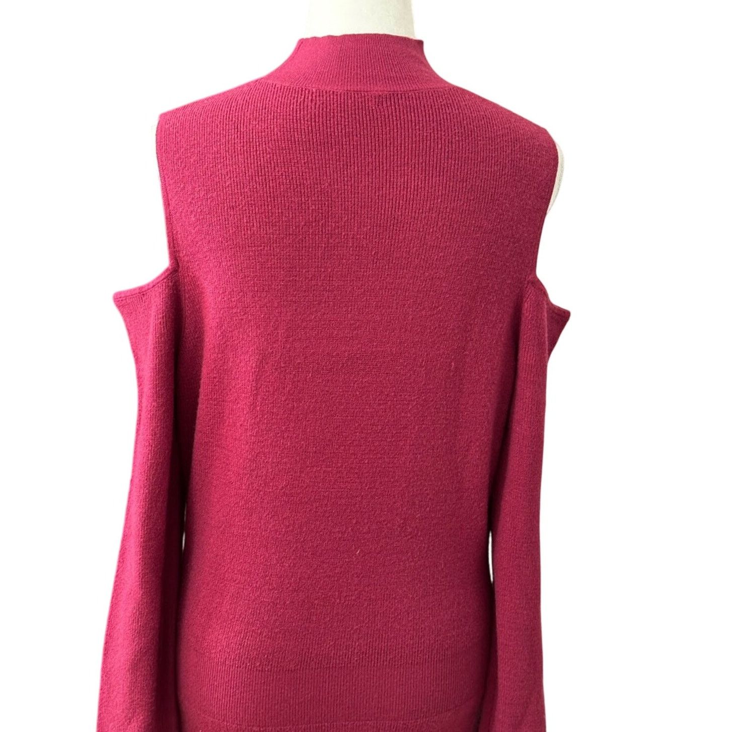 Other Chelsea28 Midi Sweater Dress Cold Shoulder Pink S NWOT Size S / US 4 / IT 40 - 6 Thumbnail